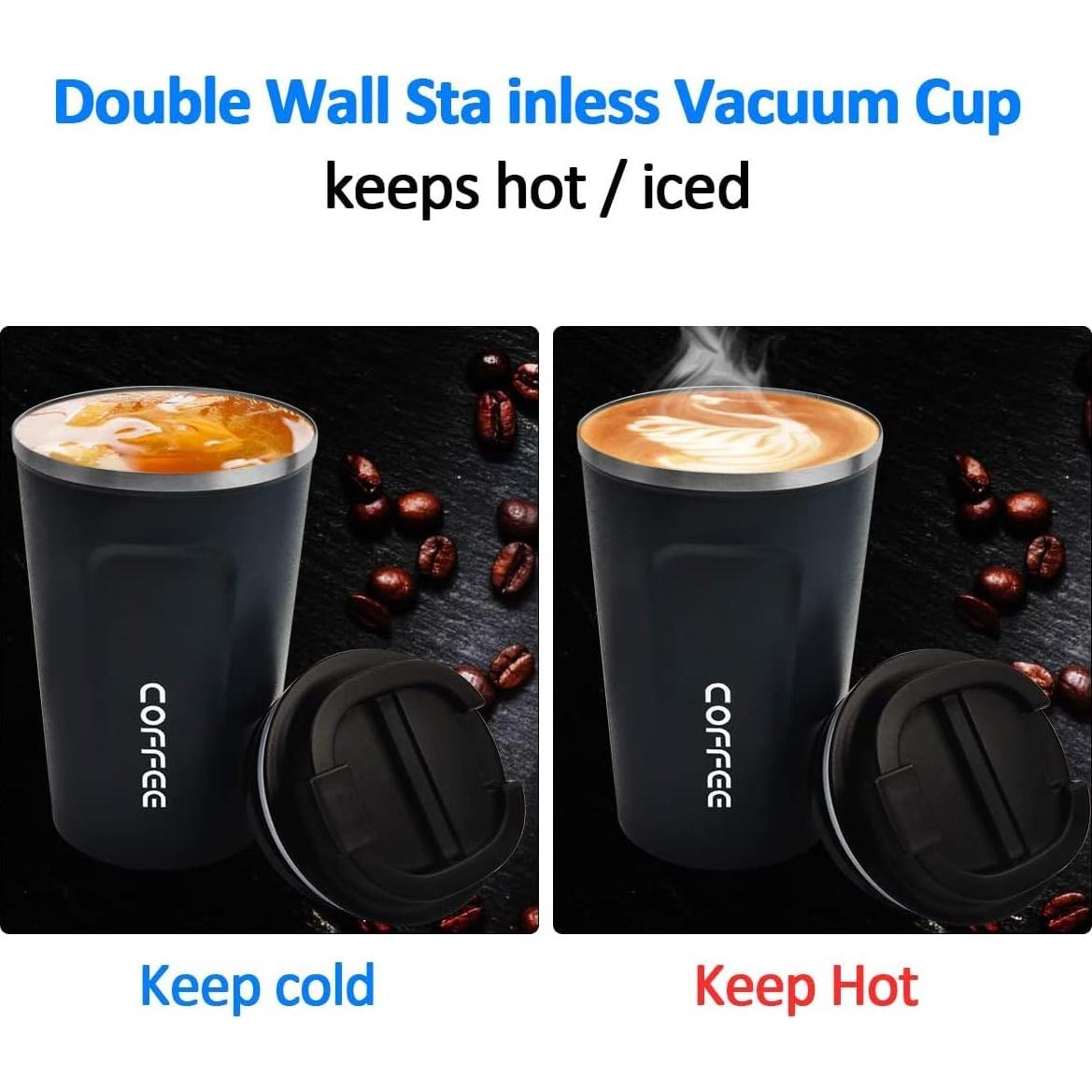 Taza de viaje aislada RNGODO 380ml a prueba de fugas