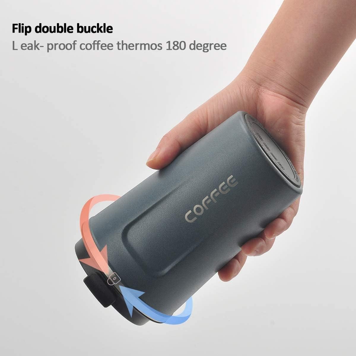 Taza de viaje aislada RNGODO 380ml a prueba de fugas