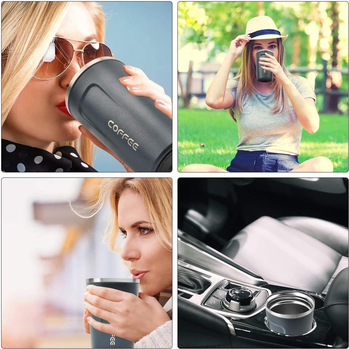 Taza de viaje aislada RNGODO 380ml a prueba de fugas