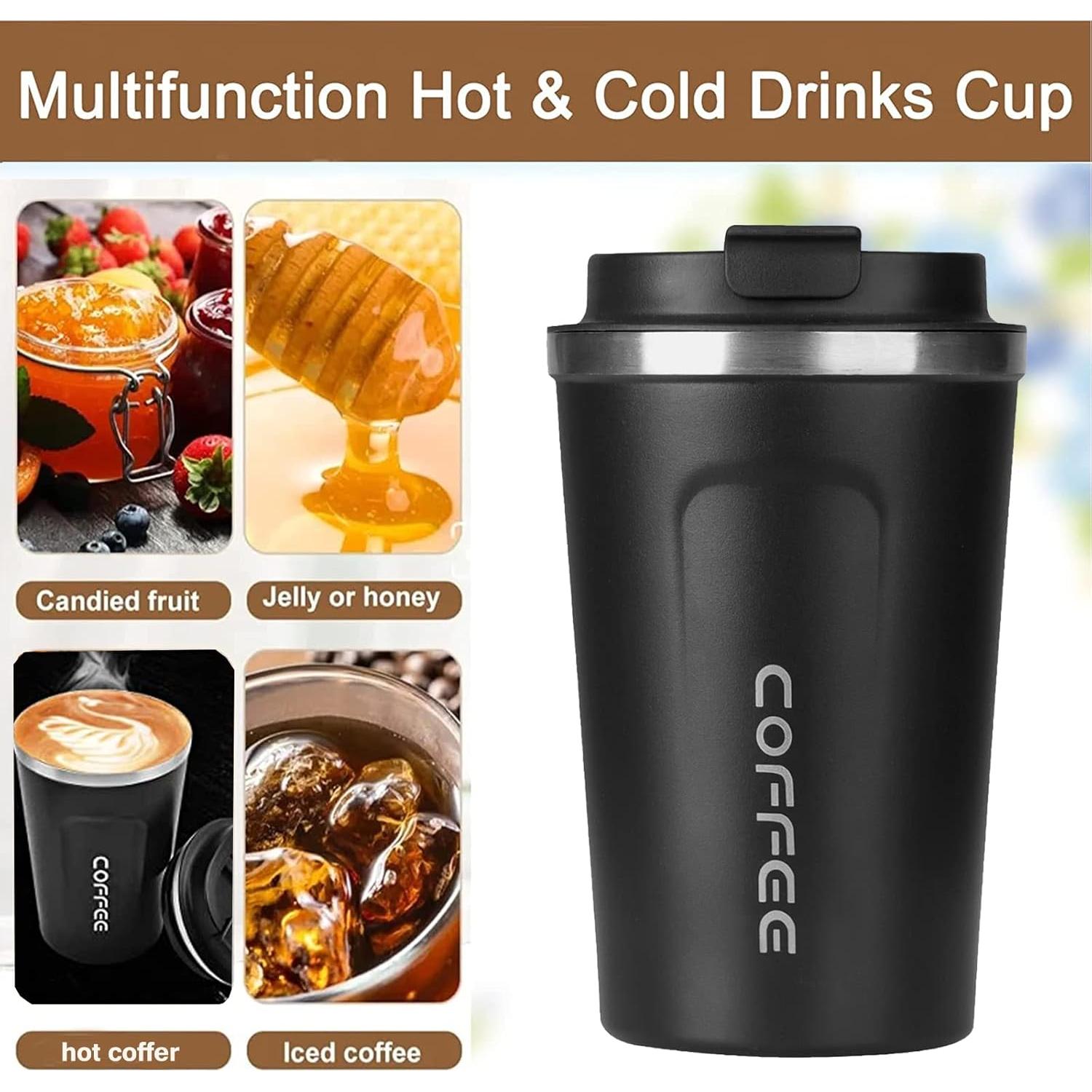 Taza de Viaje Aislada 380ml RNGODO - Acero Inoxidable a Prueba de Fugas