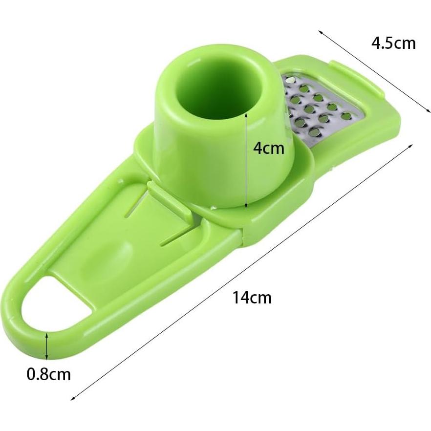 Multifunction Mini Grater and Nutmeg Grinder - Manual Fruit, Vegetable and Nuts Chopper (Green)