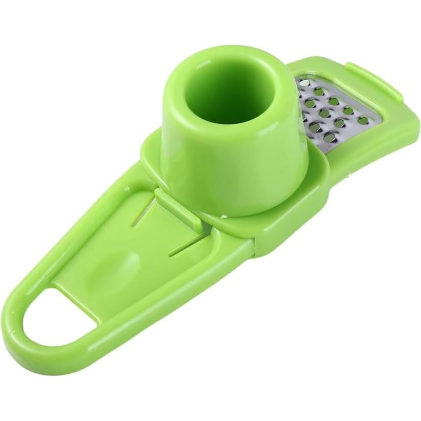 Multifunction Mini Grater and Nutmeg Grinder - Manual Fruit, Vegetable and Nuts Chopper (Green)