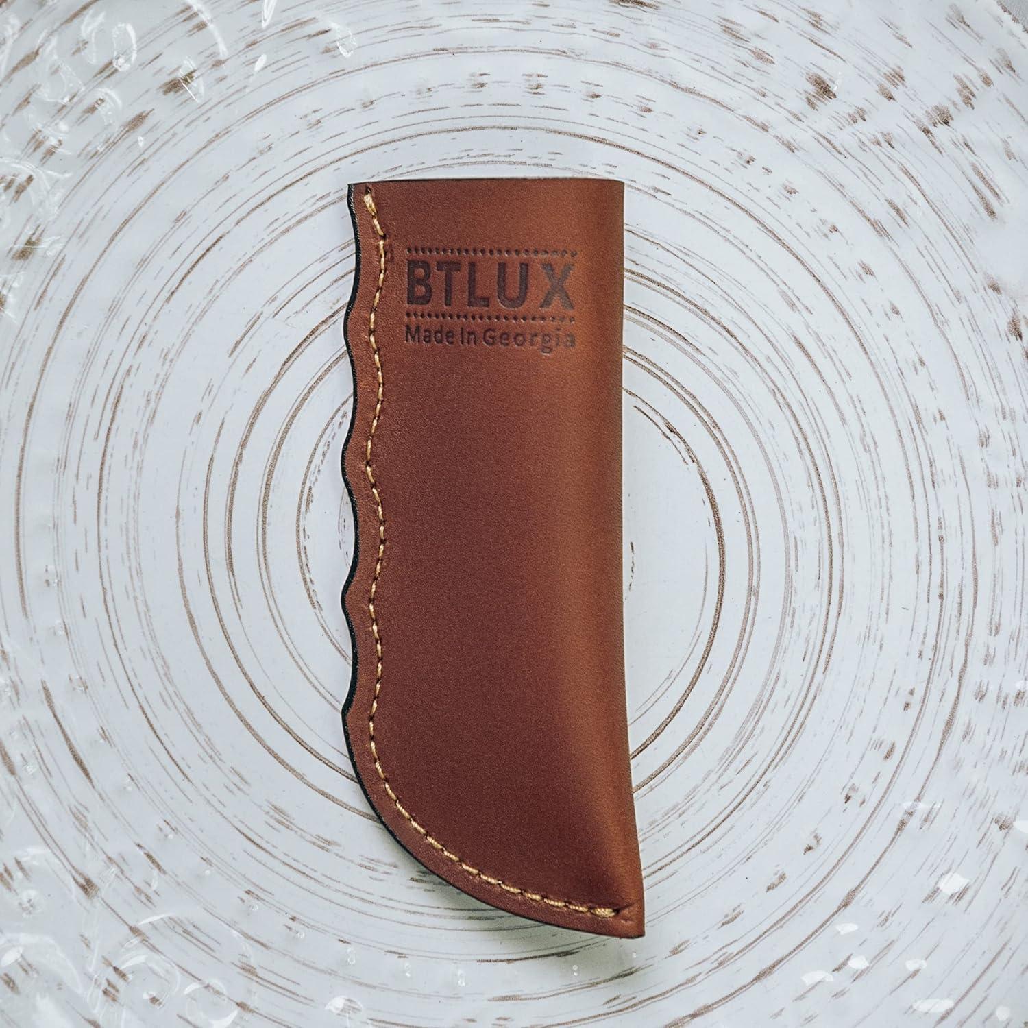 Funda de Mango de Hierro Fundido BTLUX - Cuero Resistente al Calor