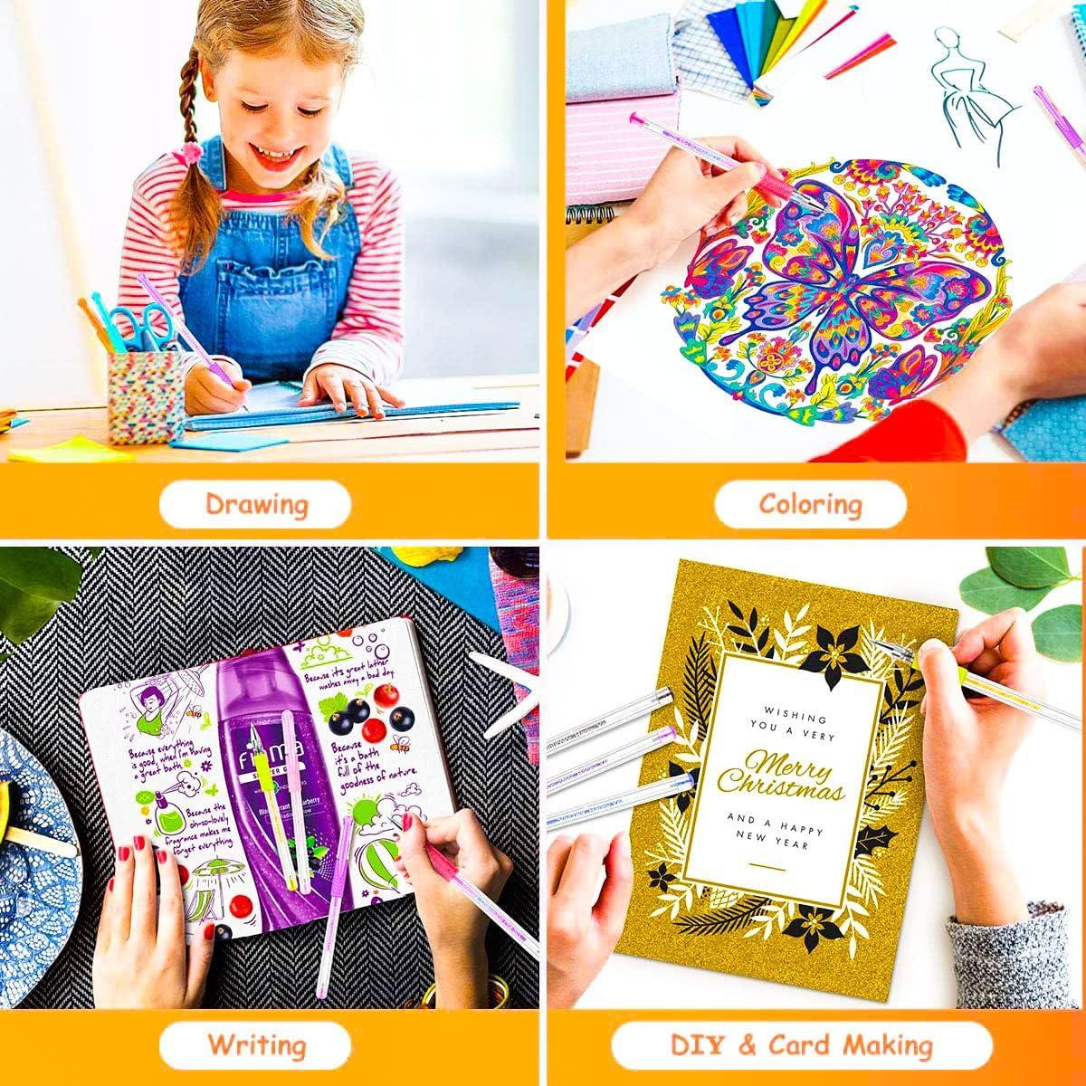 Set de 120 Bolígrafos de Gel Soucolor Multicolor con Estuche