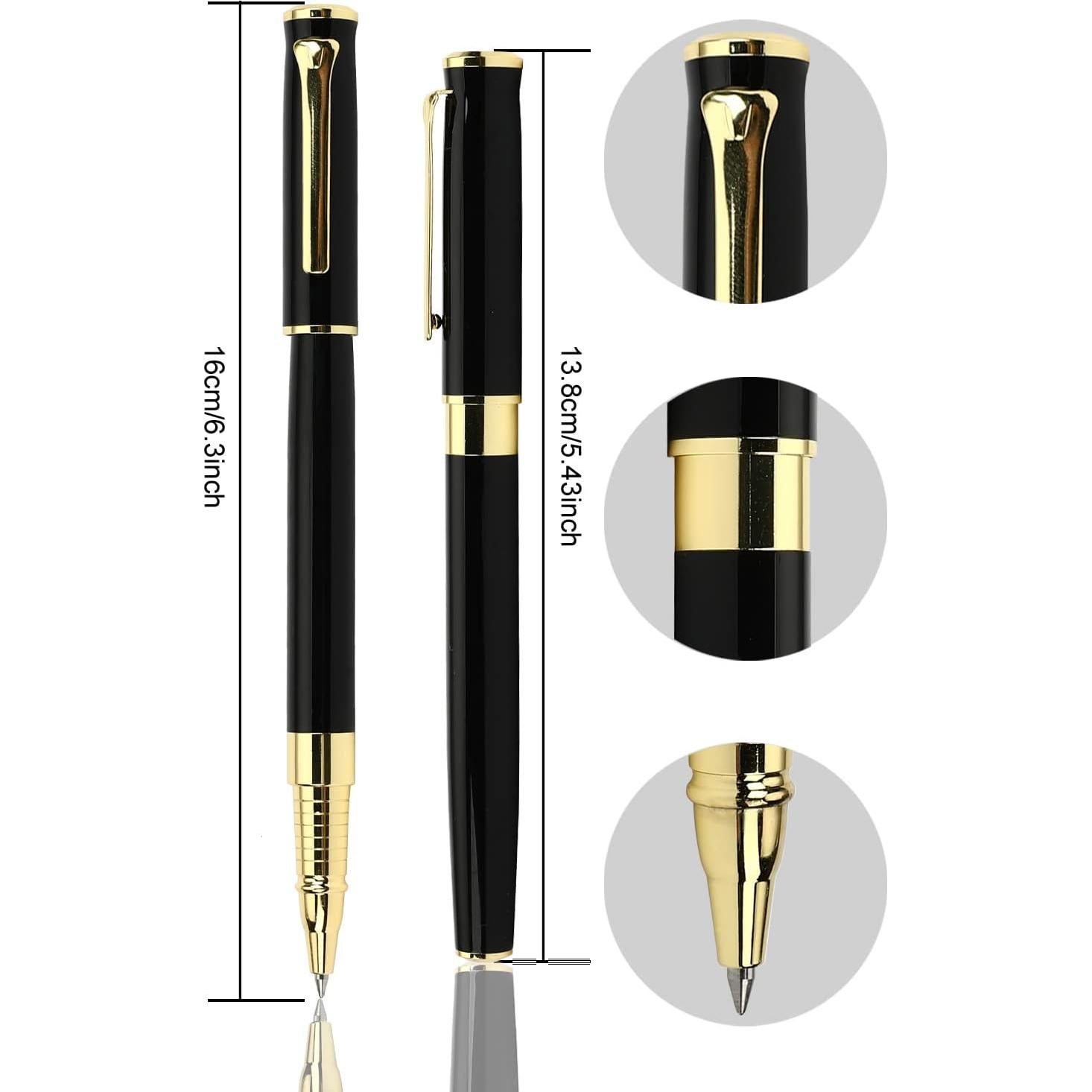 Bolígrafo de Lujo YIVONKA Negro 0.5mm Recarga en Caja Regalo