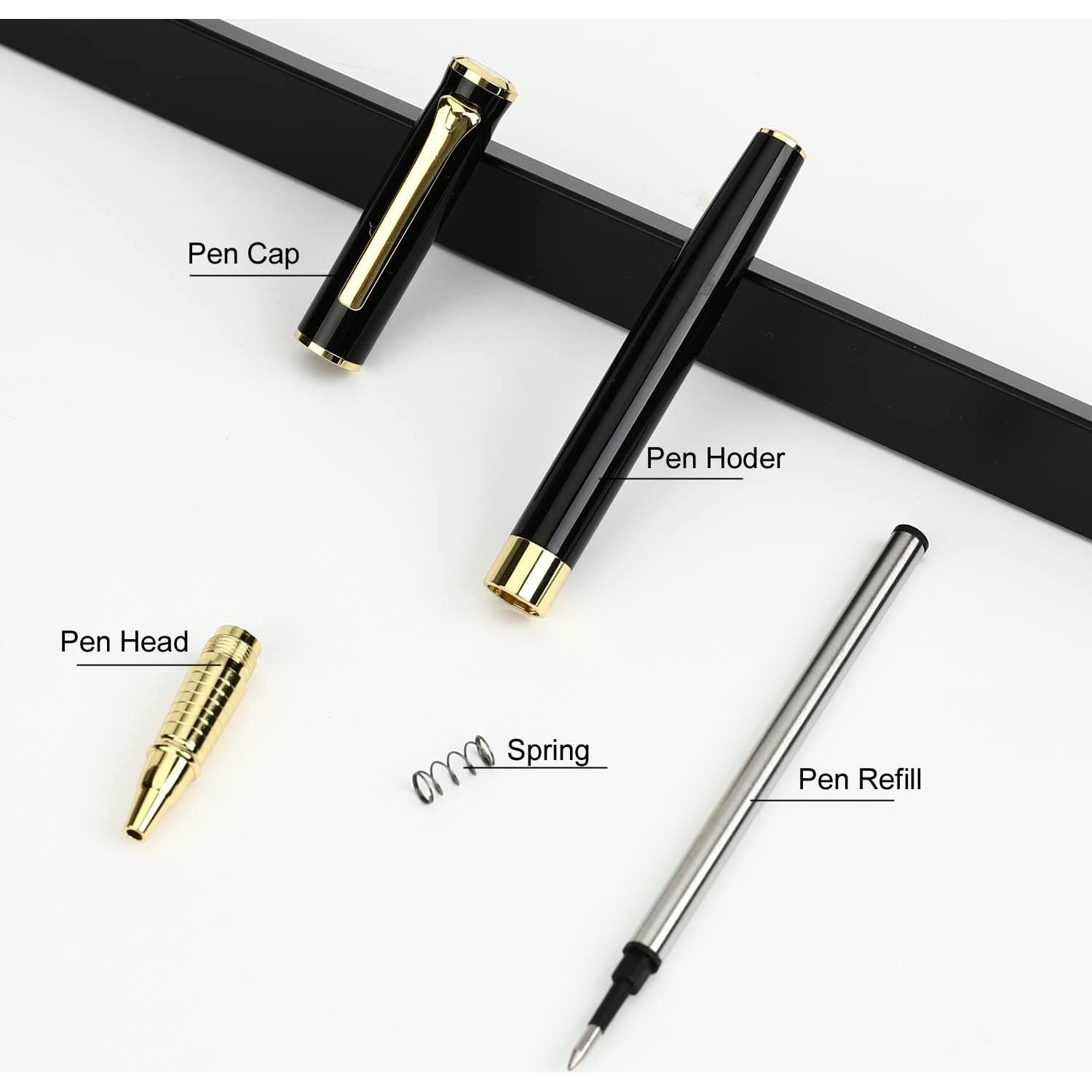 Bolígrafo de Lujo YIVONKA Negro 0.5mm Recarga en Caja Regalo