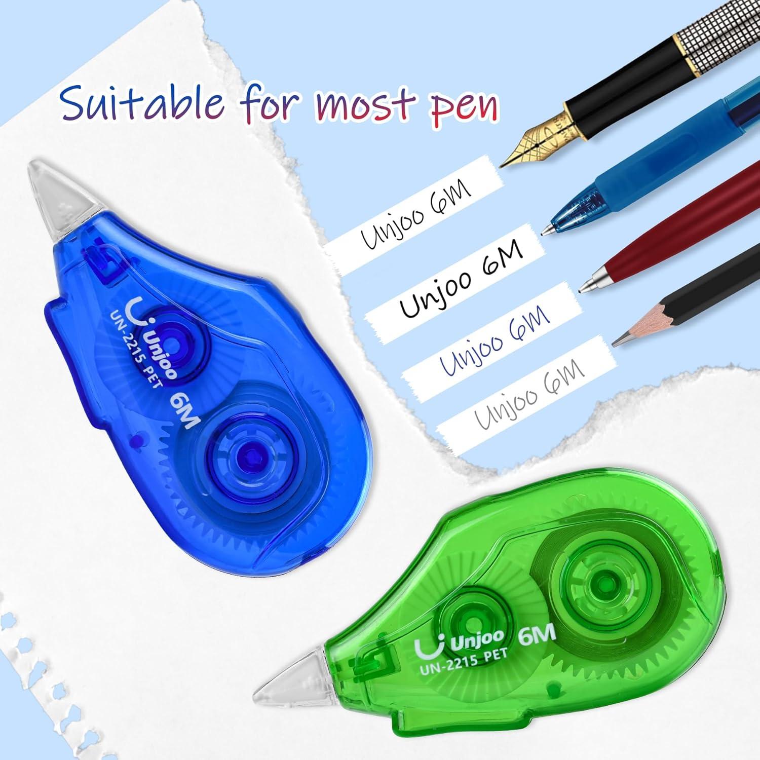 Dispenser Cinta Correctora Unjoo 12 Piezas 0.5cm Blanca