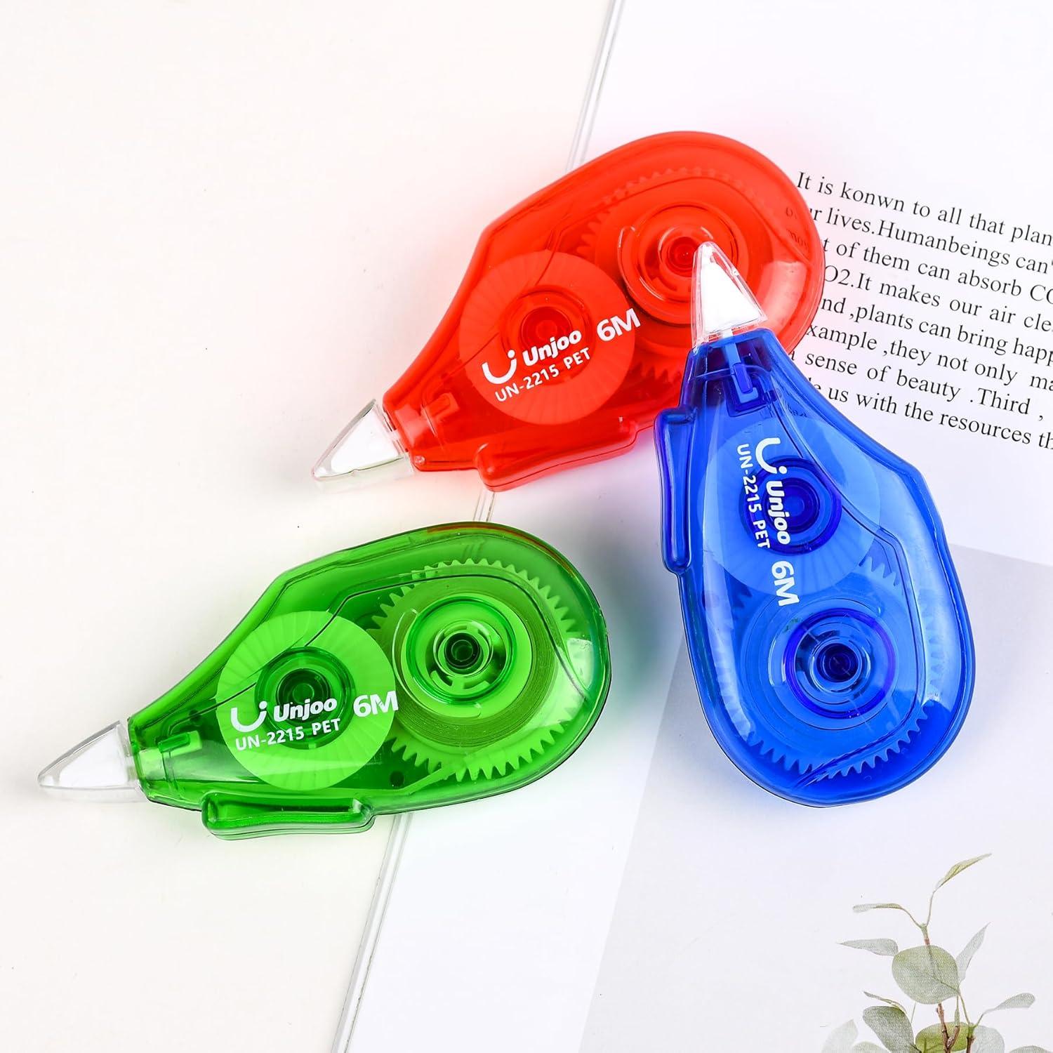 Dispenser Cinta Correctora Unjoo 12 Piezas 0.5cm Blanca