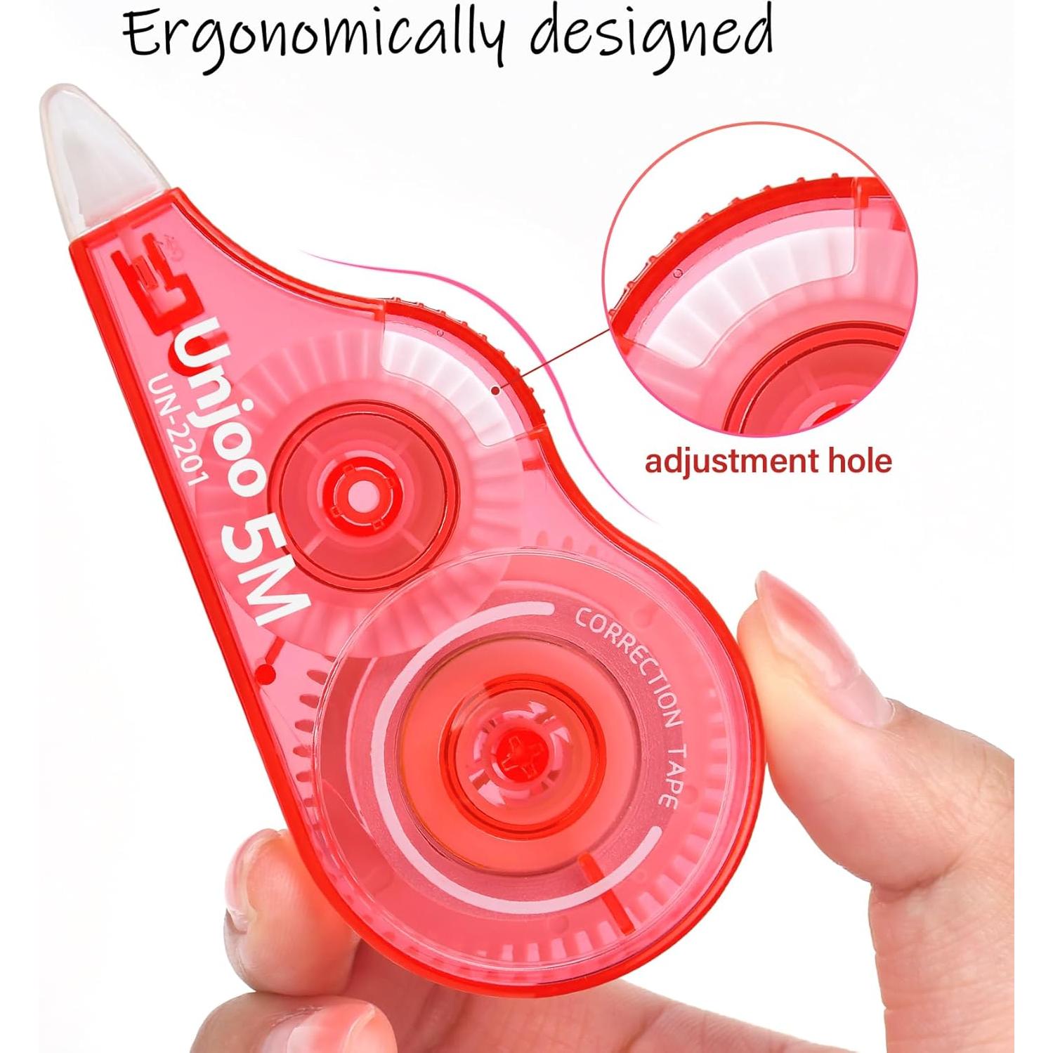 Cinta Correctora Unjoo 9 Piezas 5M Color Blanco 0.2mm