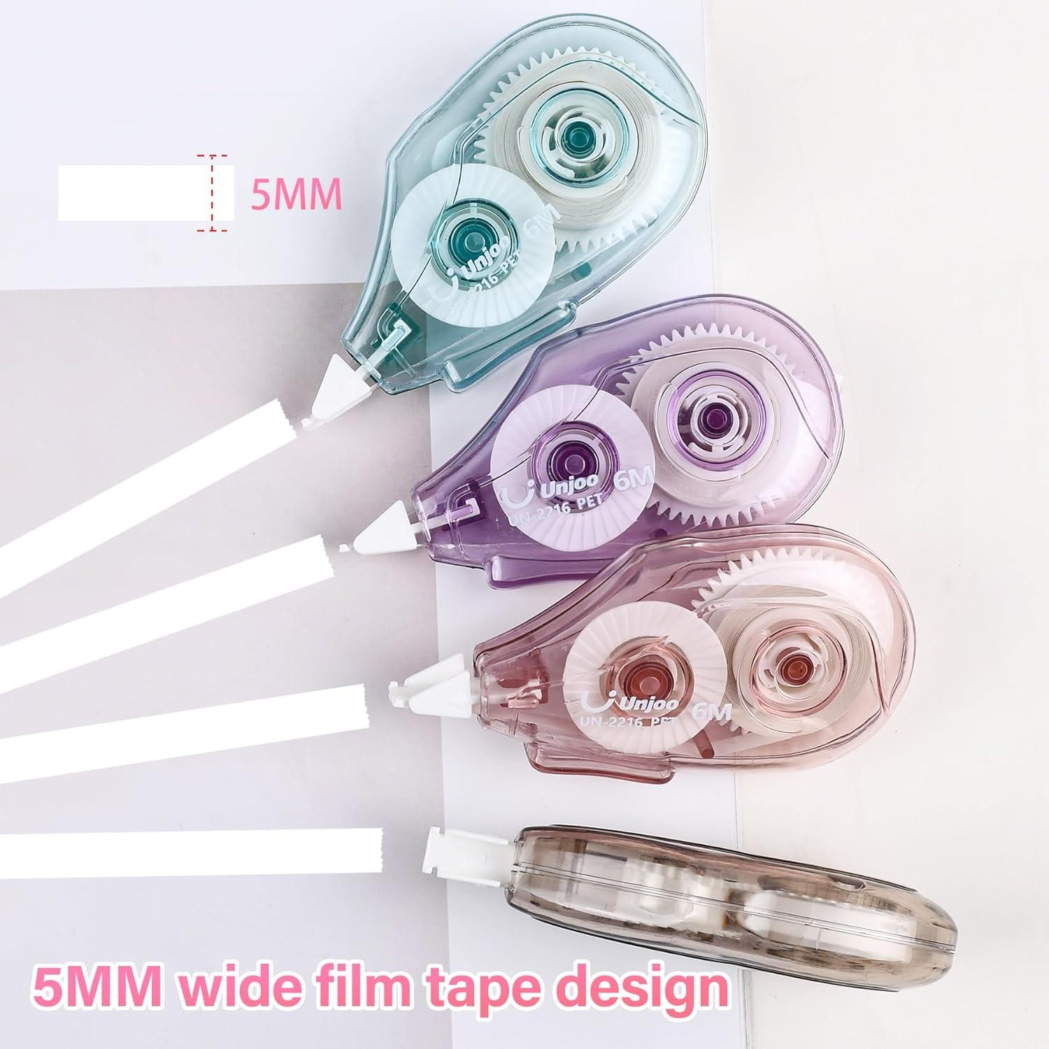 Dispenser Cinta Correctora Unjoo 12 Piezas 0.5cm Blanco