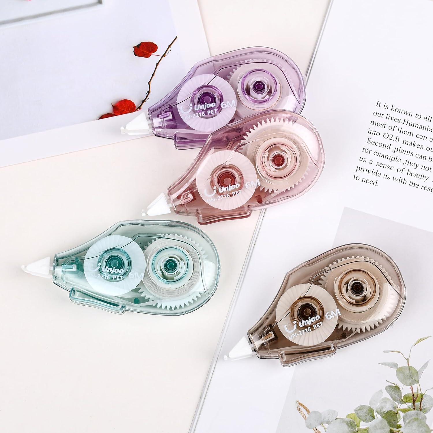 Dispenser Cinta Correctora Unjoo 12 Piezas 0.5cm Blanco