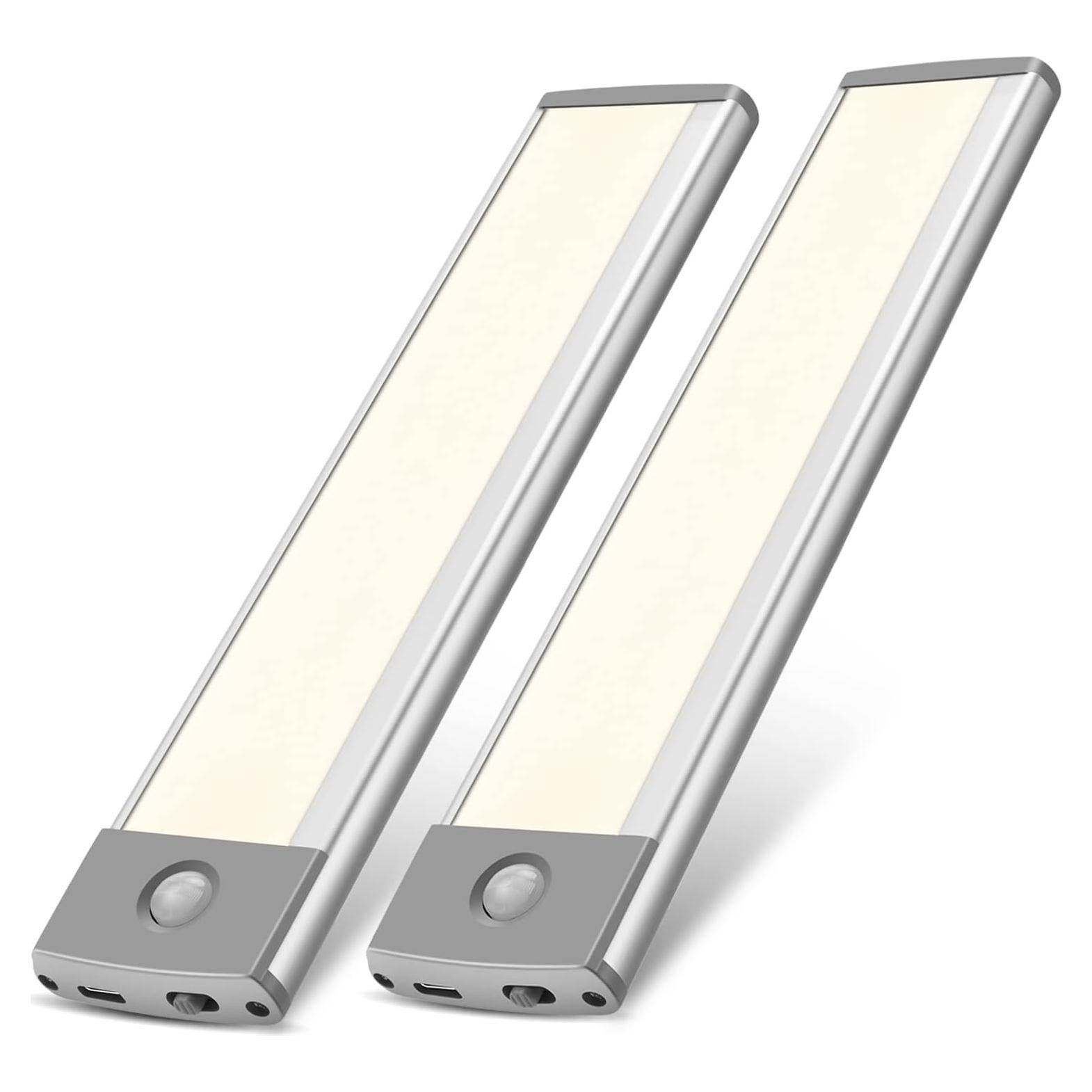 Luces LED Bajo Gabinete RXWL 30 Perlas Luz Cálida 2Pack