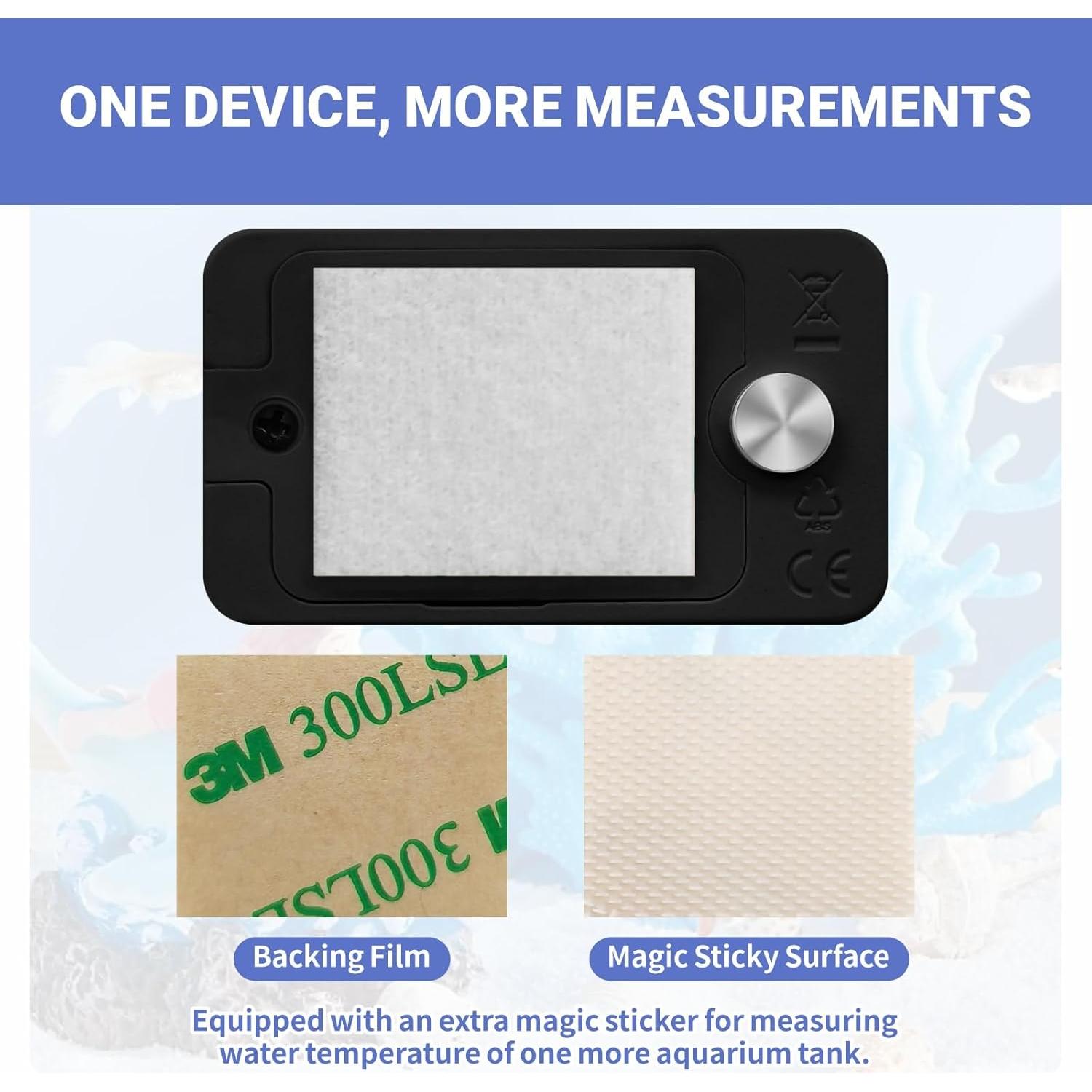 Termómetro Digital para Acuarios Moonorange MO-Thermometers-B, Pantalla LED