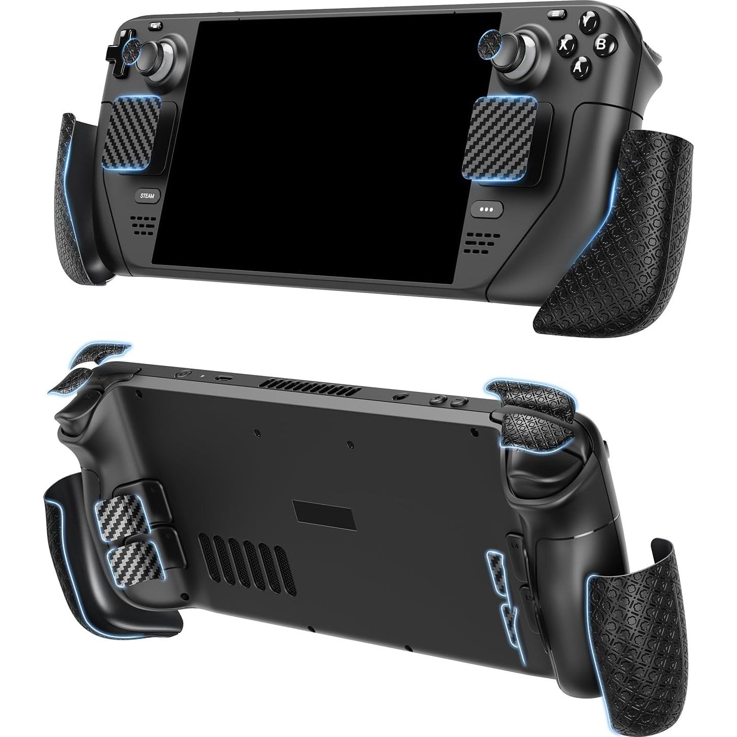Pegatinas Antideslizantes JINGDU para Steam Deck - Negro