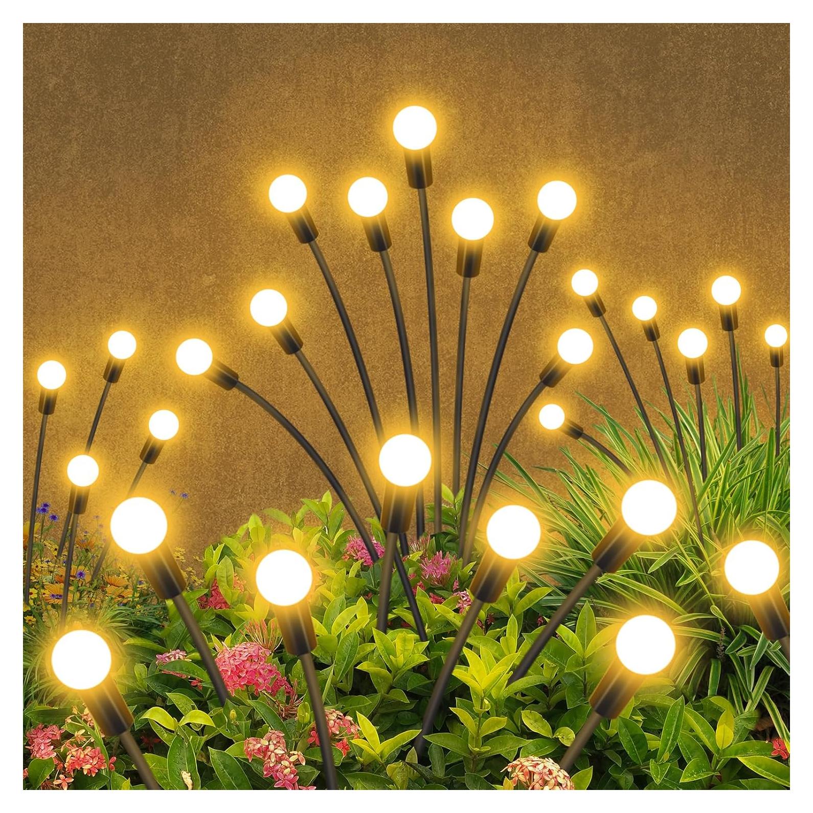 Luces de Jardín Solares YShengMian 2 Paquete 16 LED IP65