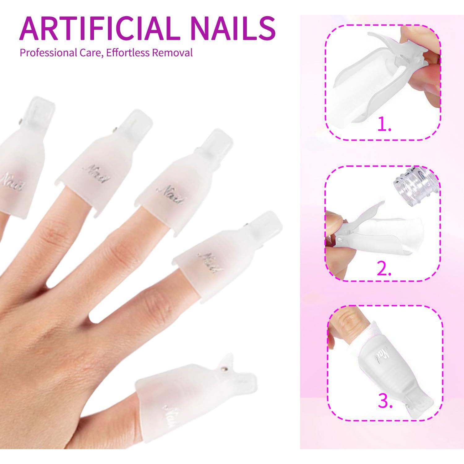 Kit de Clips Reutilizables para Quitar Esmalte de Uñas de Pies - SMSMYXF