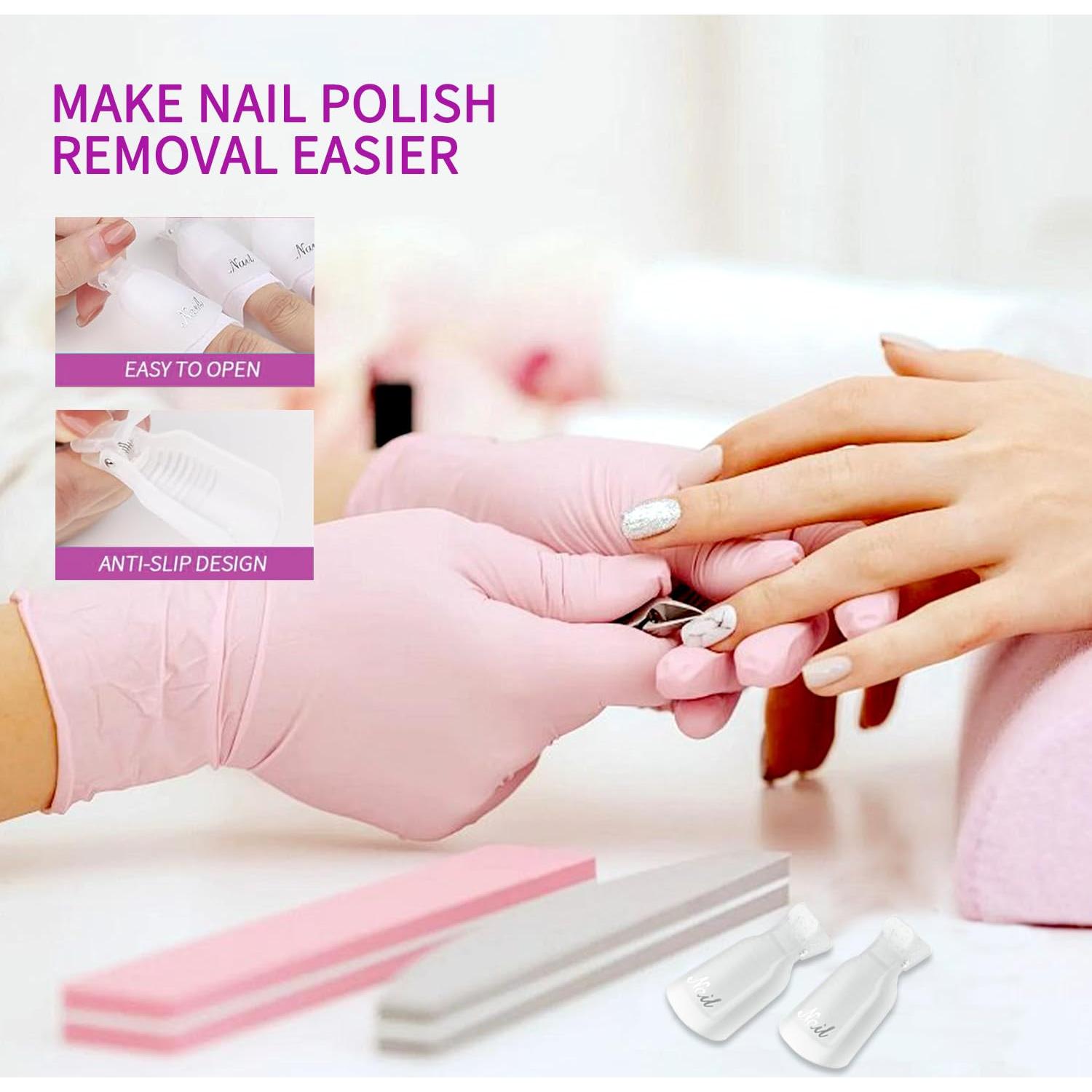 Kit de Clips Reutilizables para Quitar Esmalte de Uñas de Pies - SMSMYXF