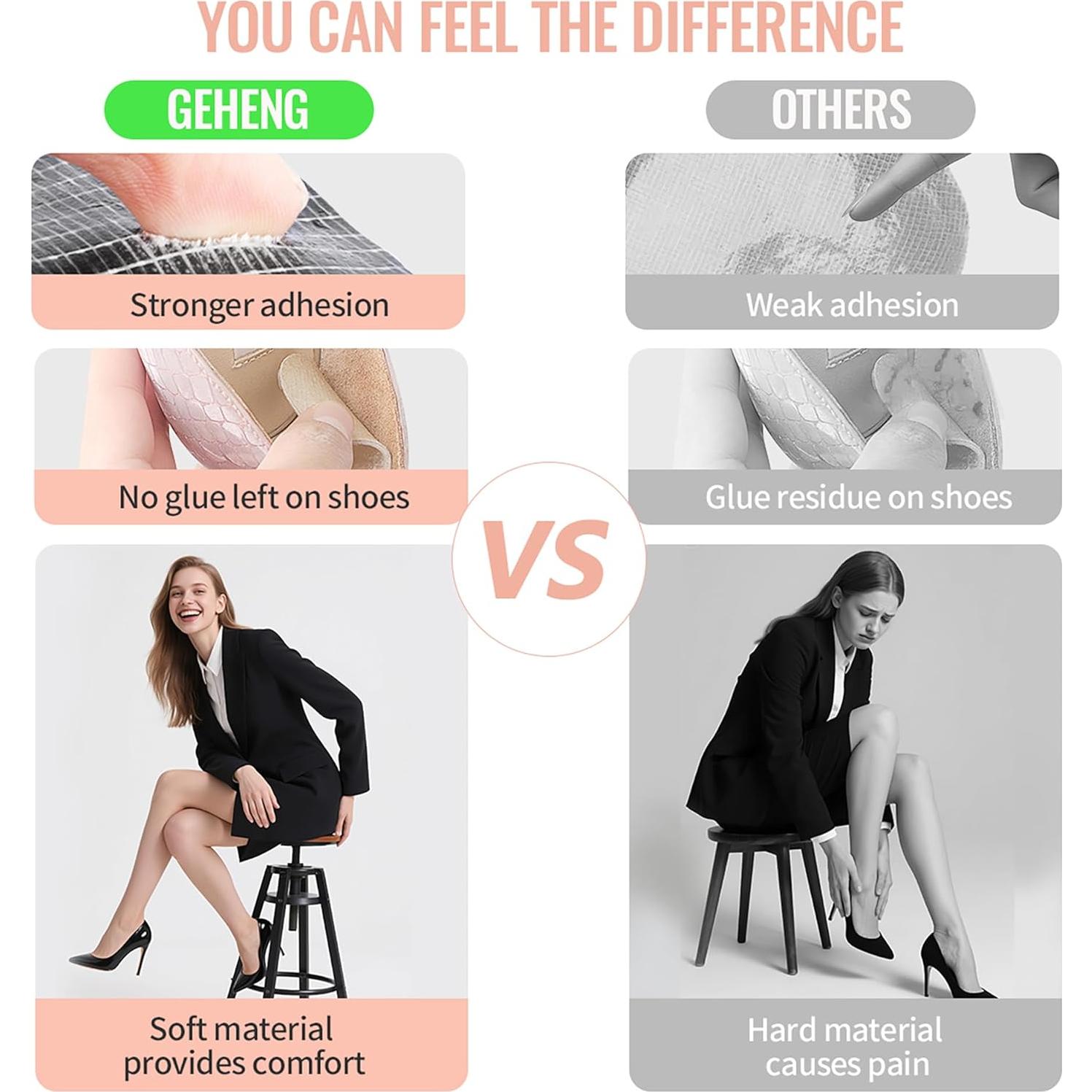 Almohadillas de Talón GEHENG 4D Cloud Beige - 2 Pares