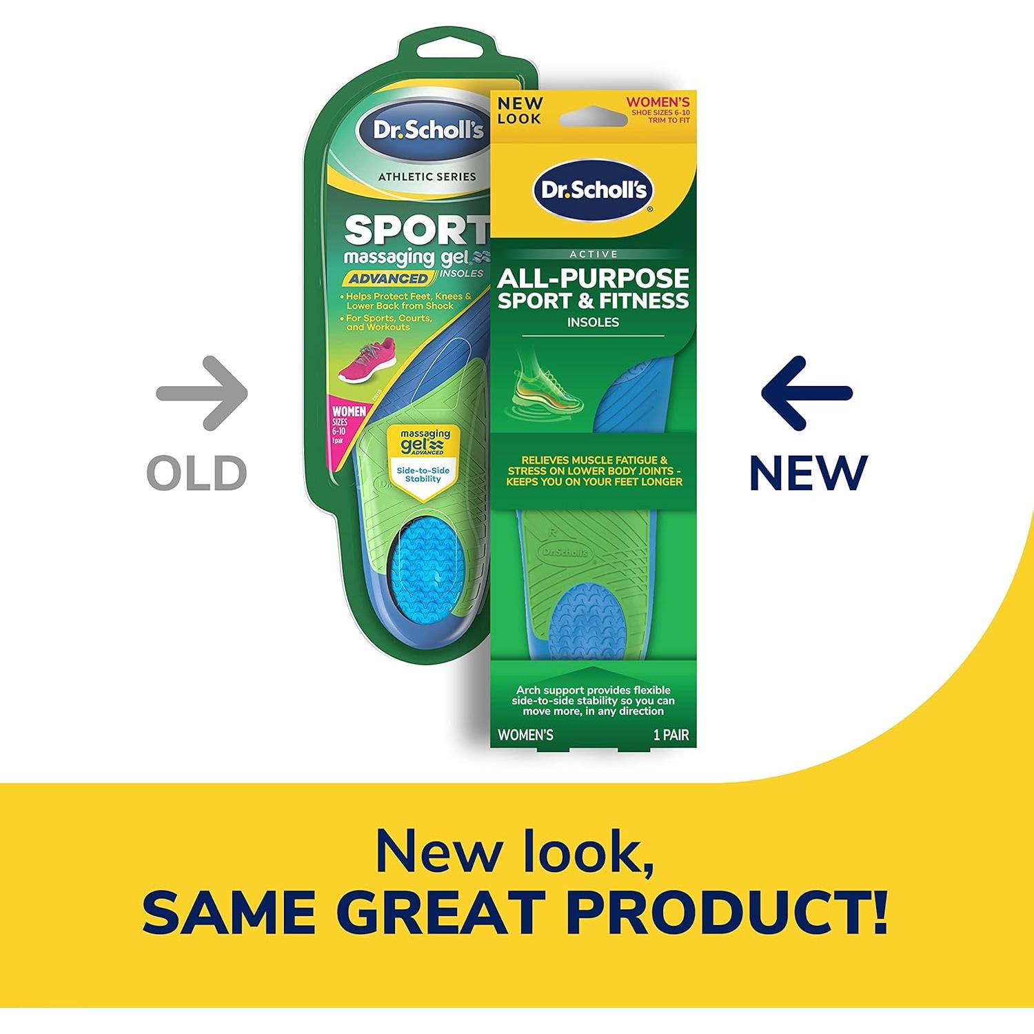 Plantillas Dr. Scholl para Mujeres Talla 36-40 - Soporte y Absorción