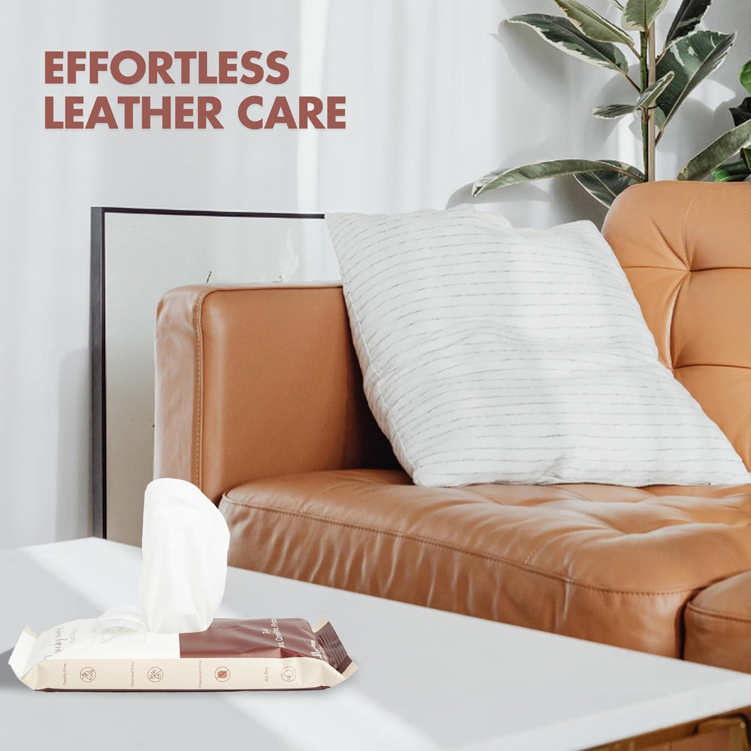 Toallitas de Cuero Swanky - 30 Unidades, Limpieza y Acondicionamiento