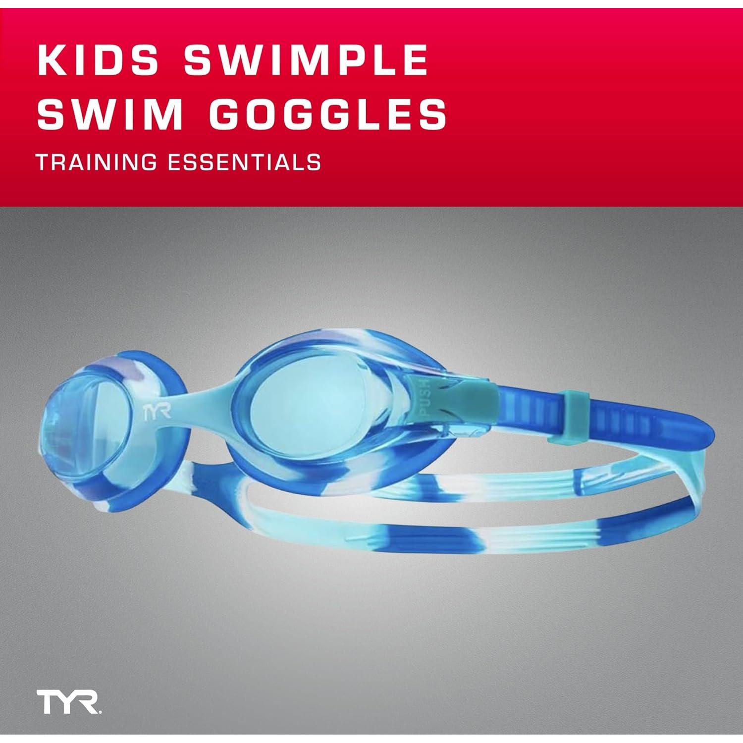 Gafas de natación TYR Swimple Tie-Dye para niños 3-10 años