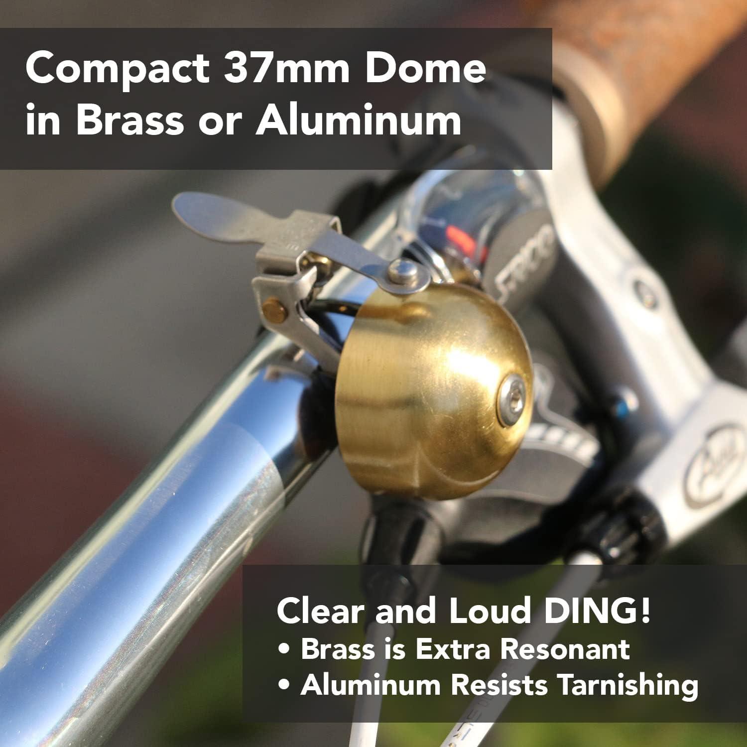 Campana de Bicicleta Crane E-Ne Cromada 22-31.8mm Premium