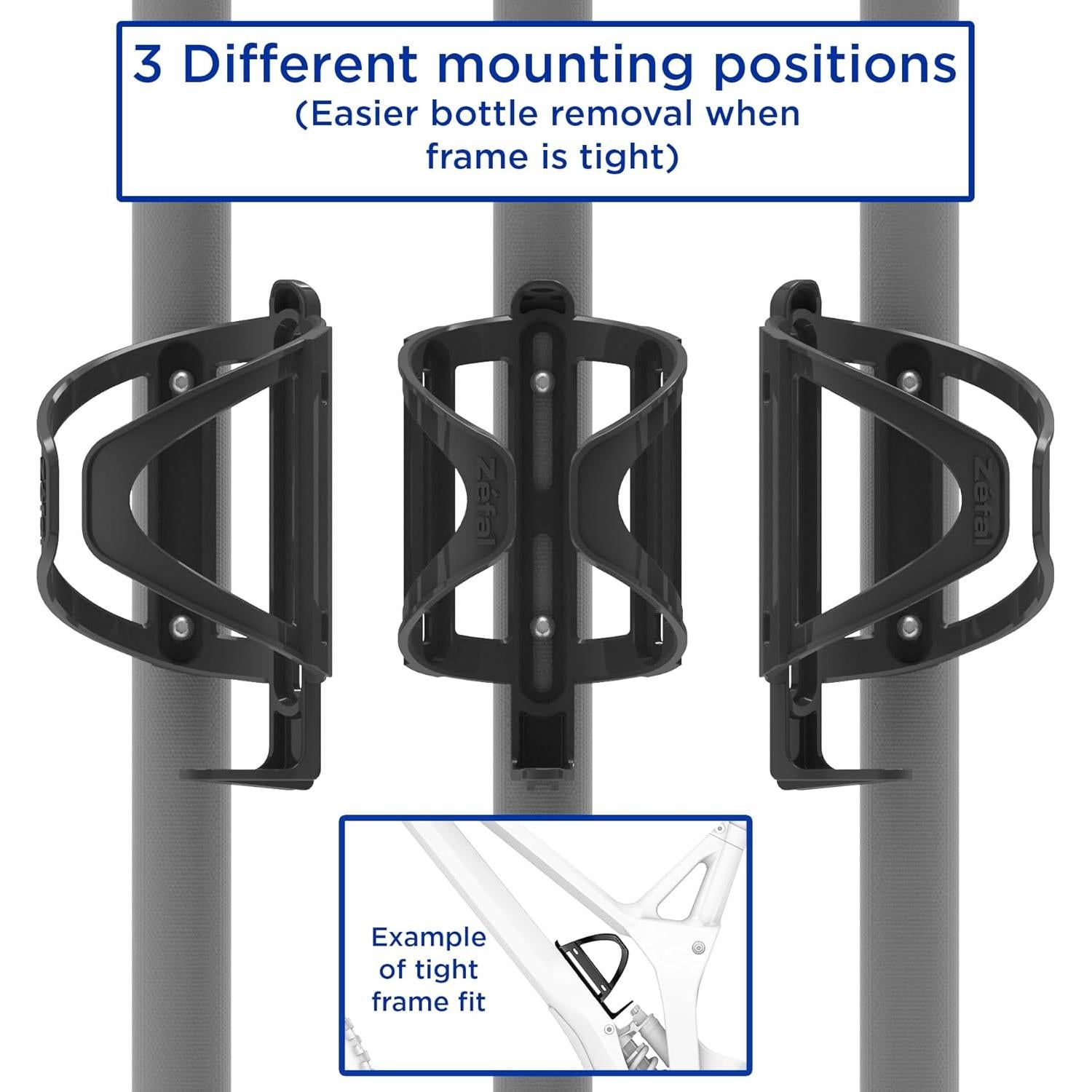 Soporte para Botella de Agua Zefal Pulse Universal Negro