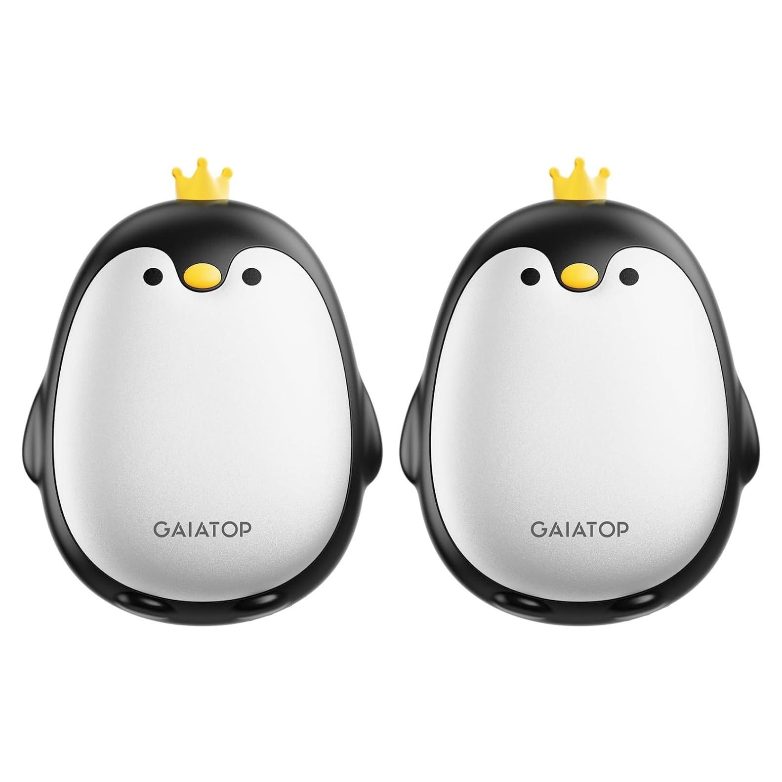 Calentadores de Manos Recargables Gaiatop 2 Piezas Pingüino