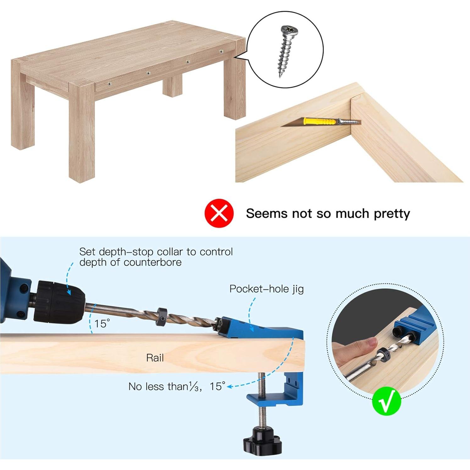 Kit de Plantilla de Agujeros en Ángulo KingBaas 2 Perforaciones