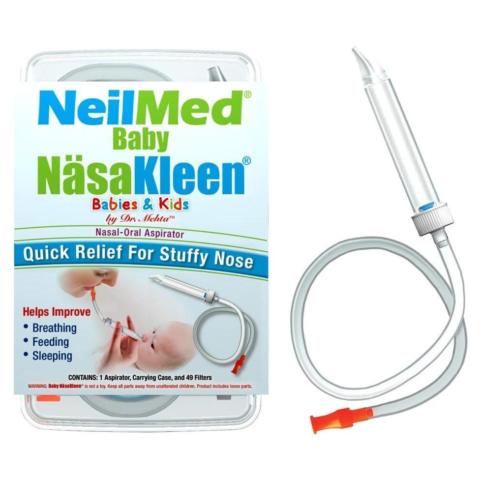 Aspirador Nasal NeilMed Baby NasaKleen con 49 Filtros