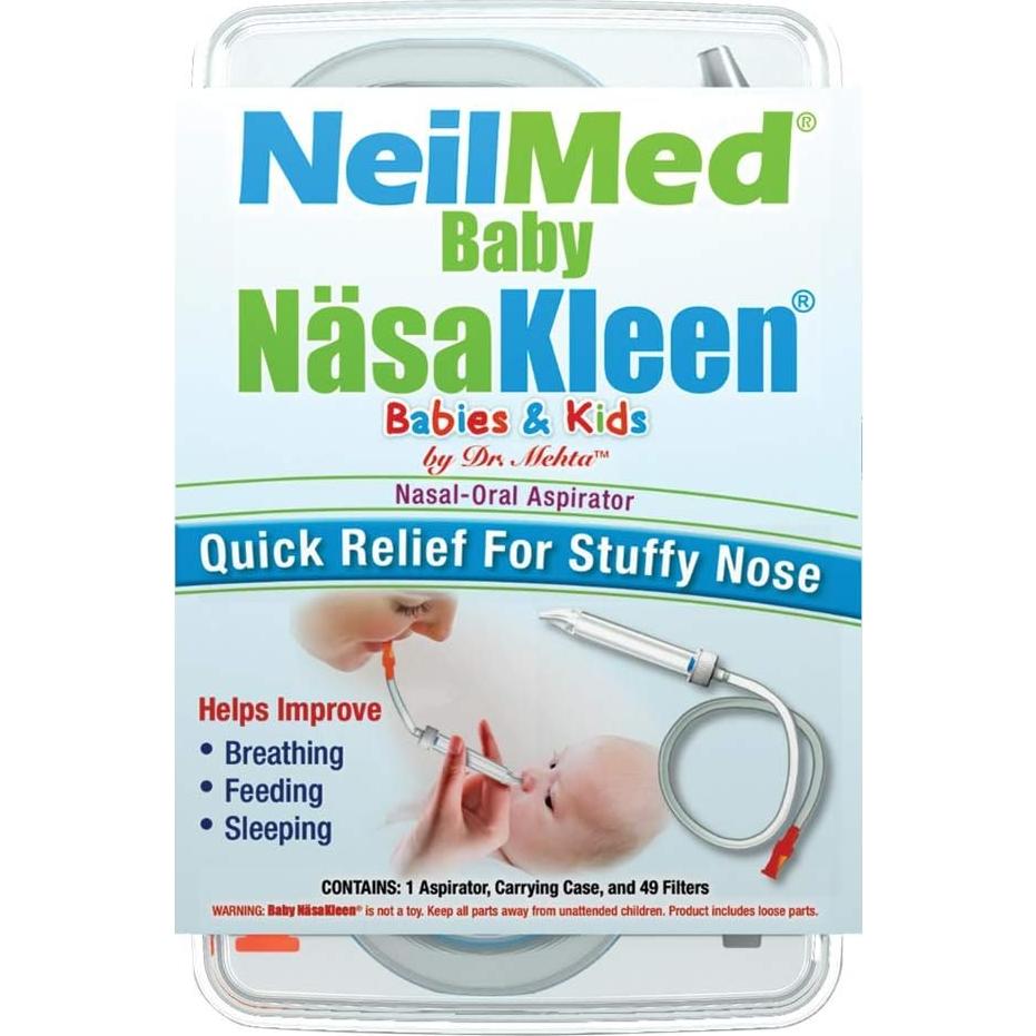 Aspirador Nasal NeilMed Baby NasaKleen con 49 Filtros