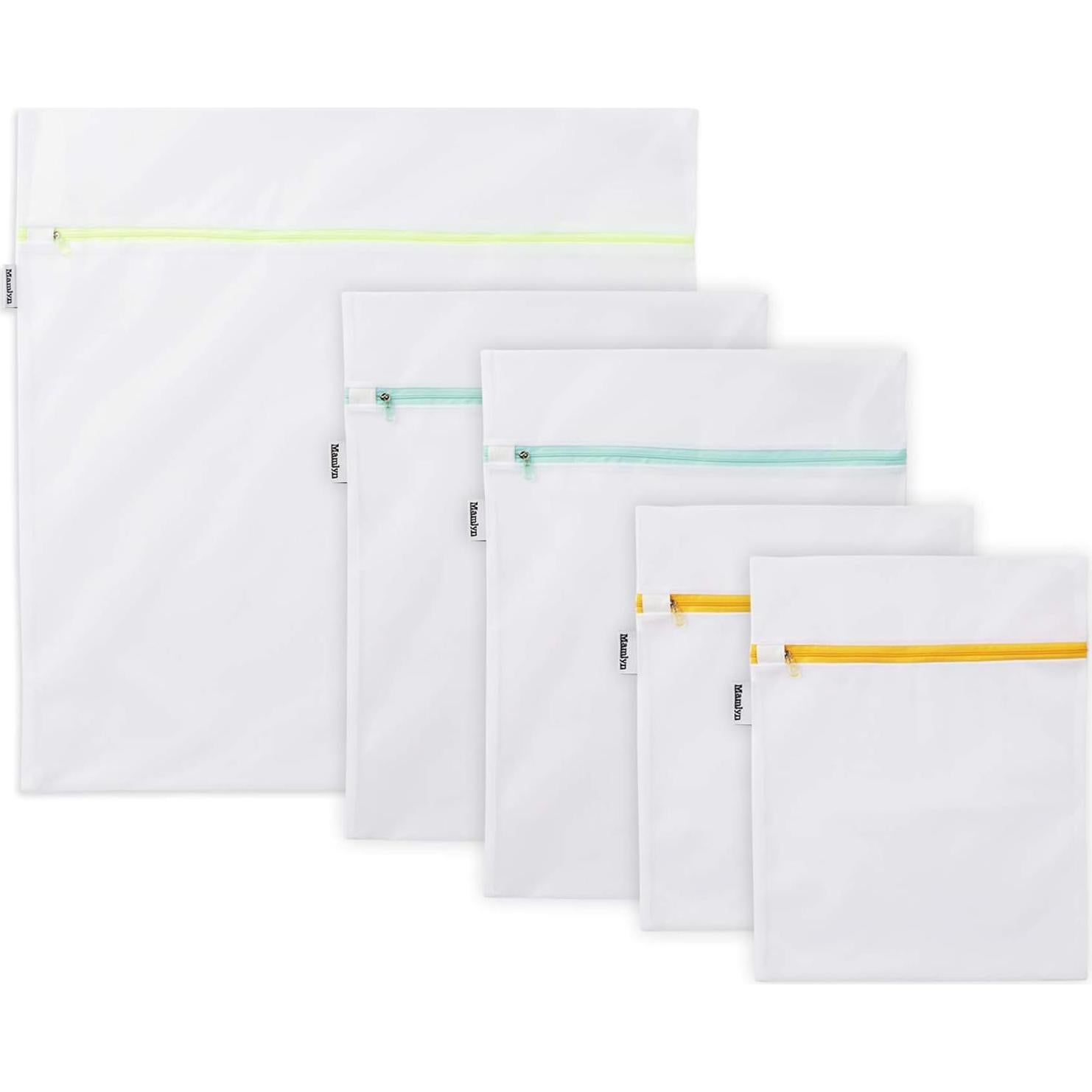 Bolsa de Lavandería de Malla Mamlyn - 5 Piezas (1 Grande, 2 Medianas, 2 Pequeñas)