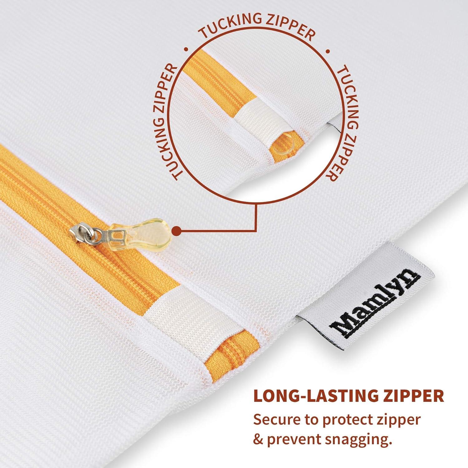 Bolsa de Lavandería de Malla Mamlyn - 5 Piezas (1 Grande, 2 Medianas, 2 Pequeñas)