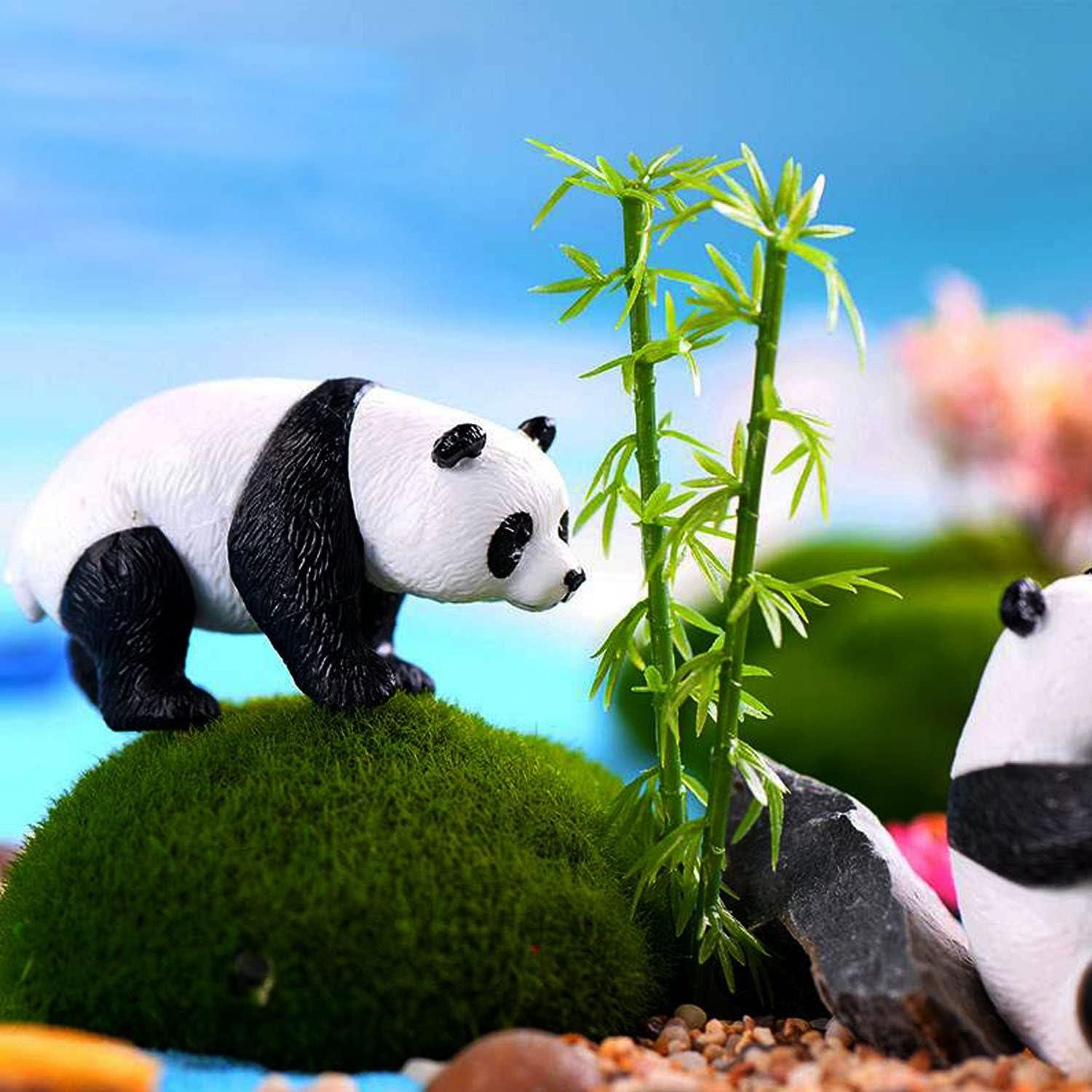 Cayway 40 PCS Árboles de Bambú Plástico Verde 6-8 cm