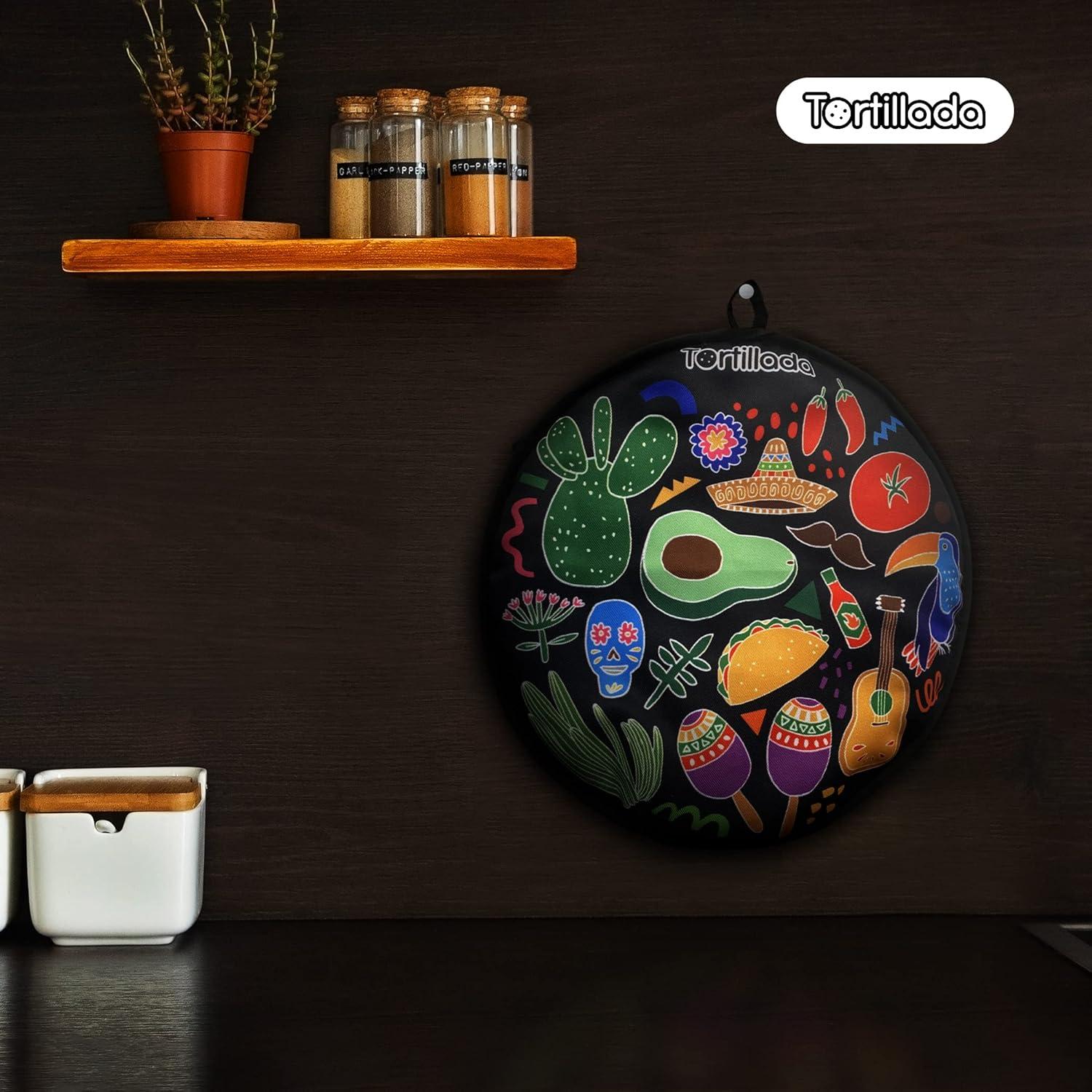 Calentador de Tortillas Tortillada 30 cm Microondas Negro