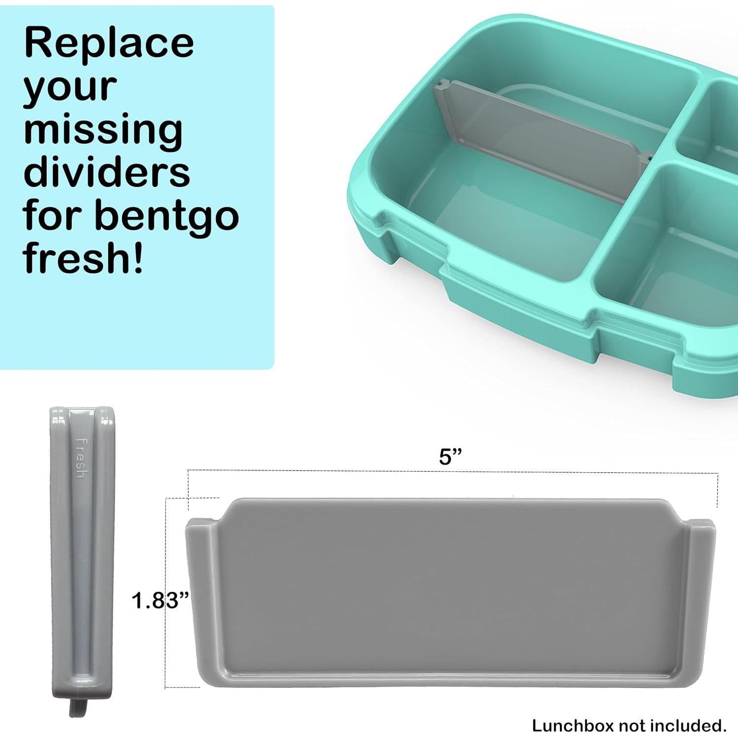 3 Divisores de Reemplazo para Caja Bento Bentgo Fresh