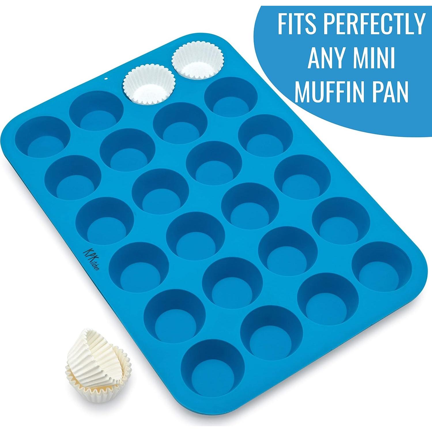 Forros de Mini Cupcake KPKitchen - Paquete de 300 Blancos