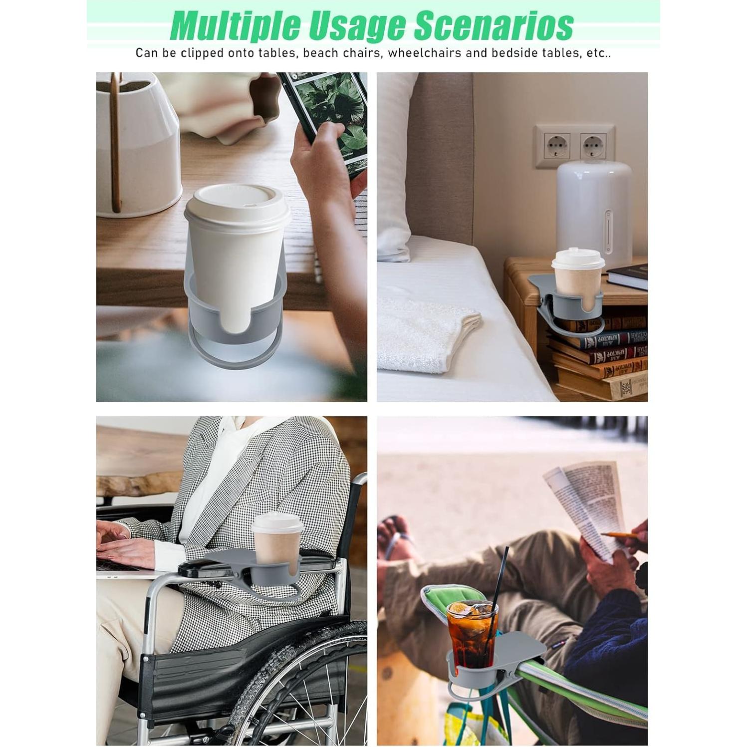 Soporte para Tazas Kalolary con Clip y Ranura Gris