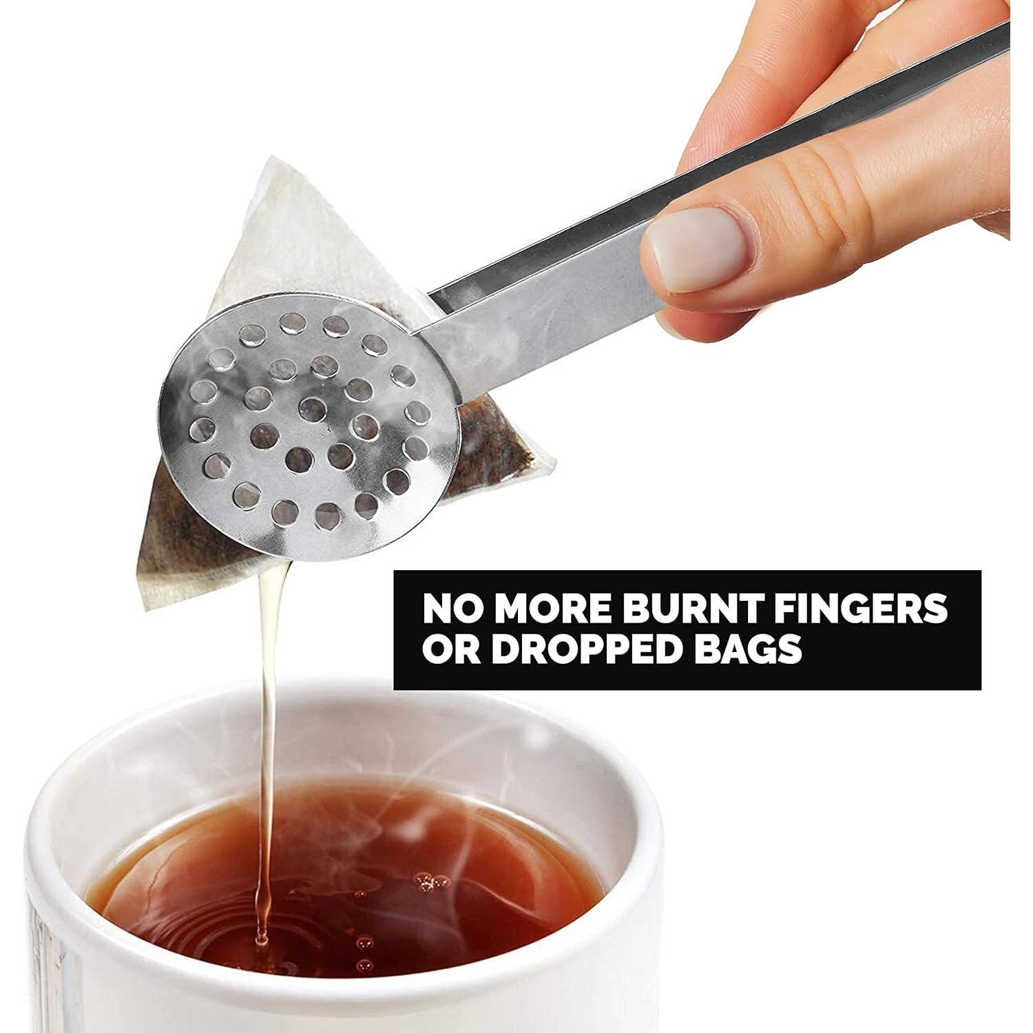 Colador de Mango Largo de Acero Inoxidable Orblue 1 Unidad