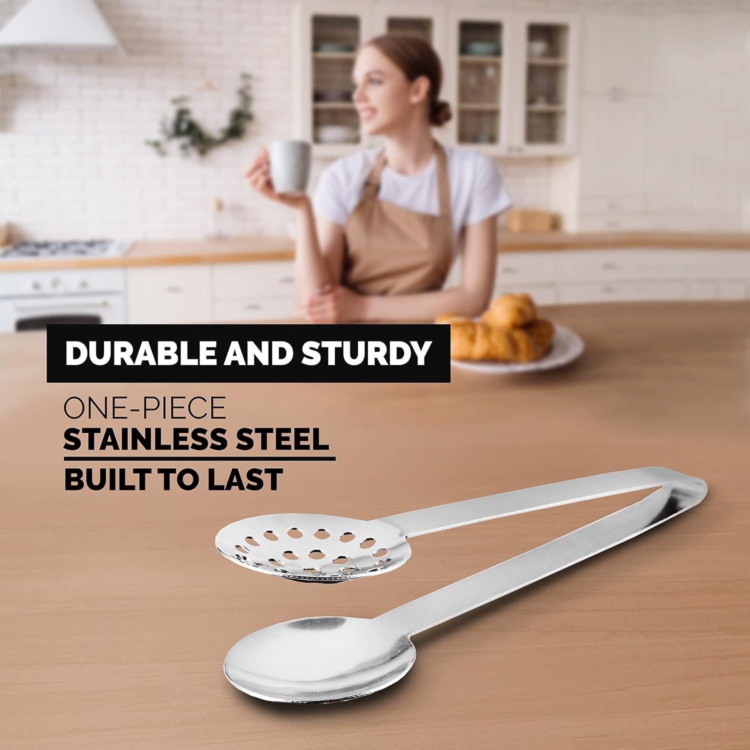 Colador de Mango Largo de Acero Inoxidable Orblue 1 Unidad