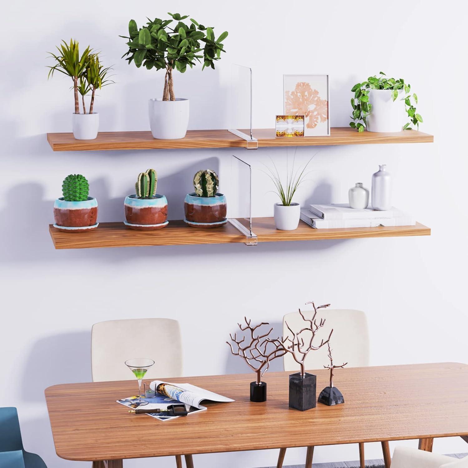 Divisores de Estante Acrílicos Hmdivor 6 Paquetes 20.3x30.5 cm