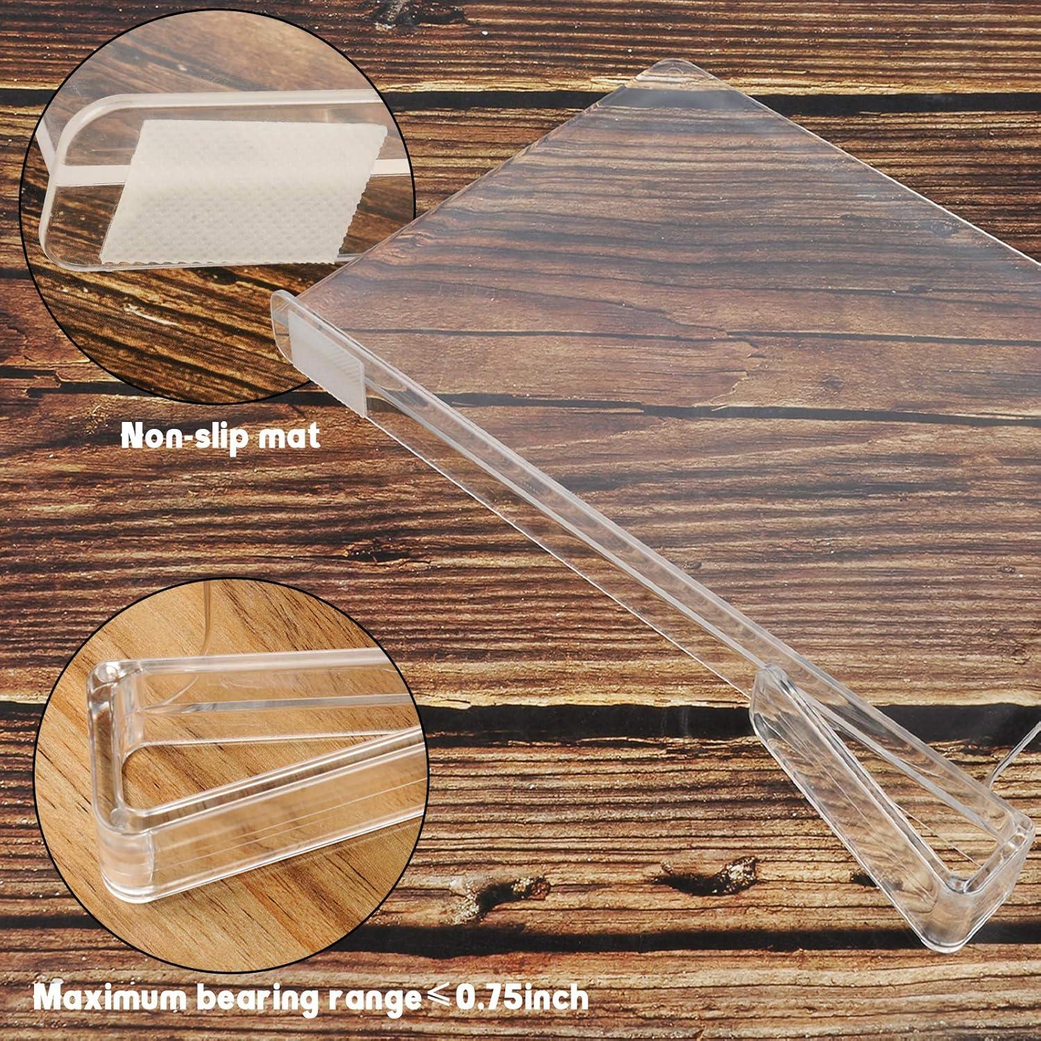 Divisores de Estante Acrílicos Hmdivor 6 Paquetes 20.3x30.5 cm