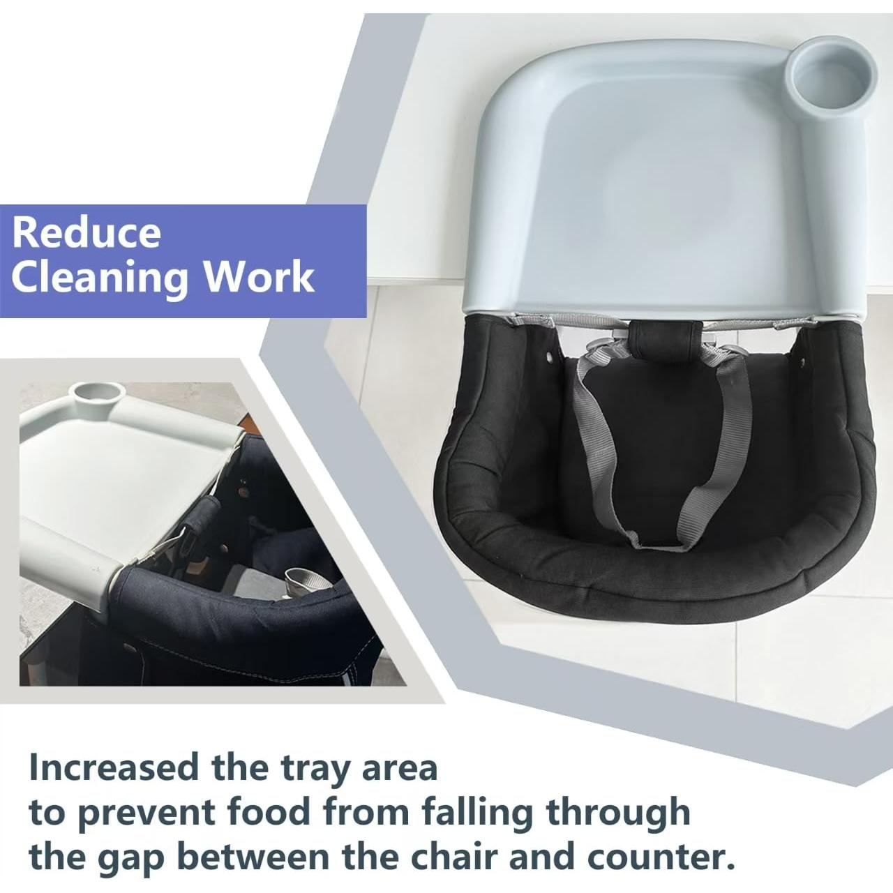 Bandeja de Comida de Silicona Failun para Bebés Azul - Apta para Lavavajillas