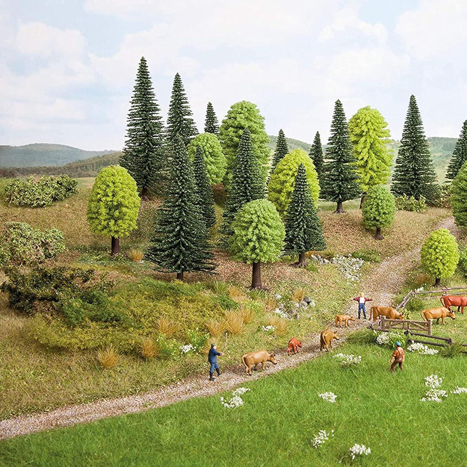 Cayway 53 Árboles Miniatura Mezclados para Escenografía DIY