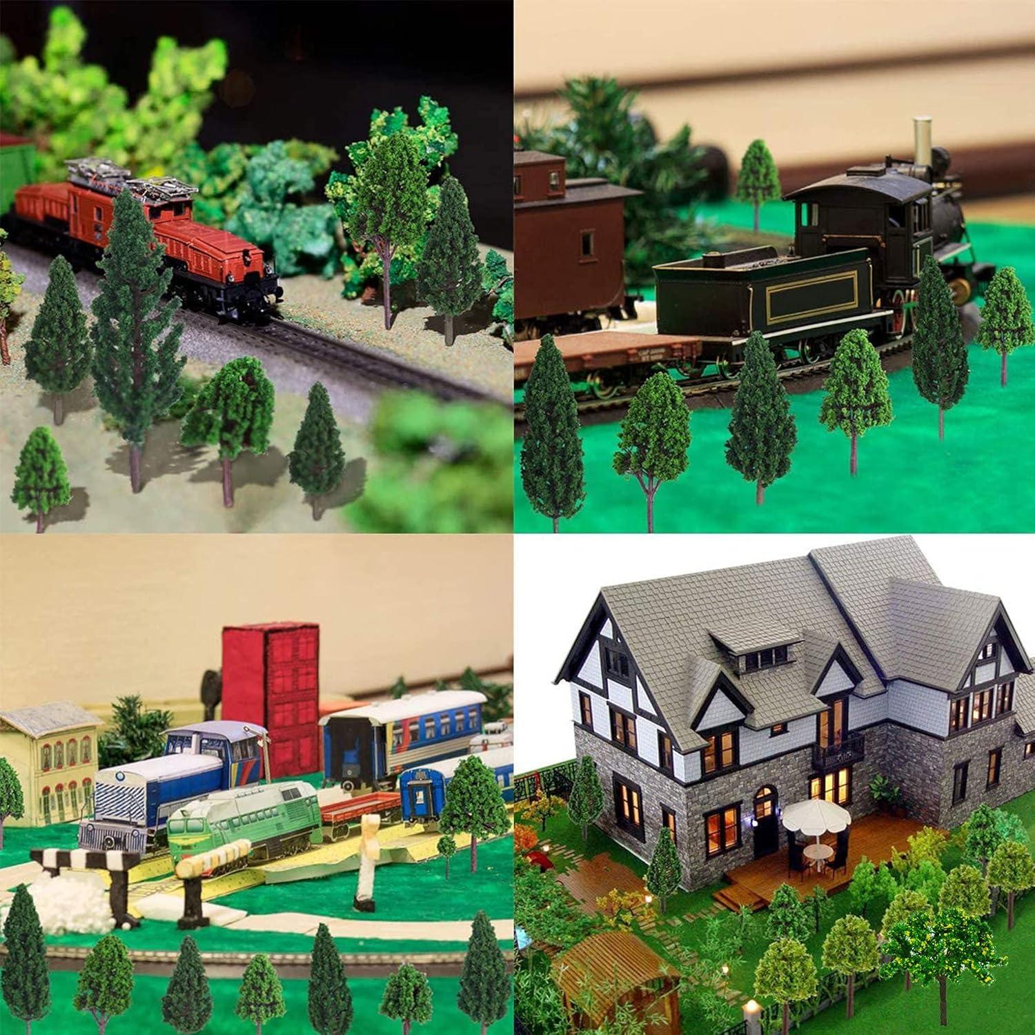 Cayway 53 Árboles Miniatura Mezclados para Escenografía DIY
