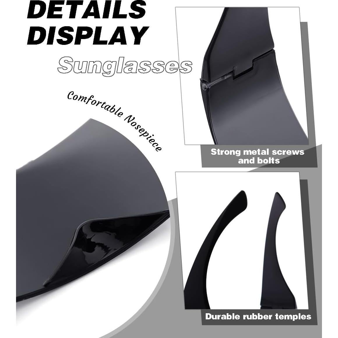 Gafas de sol cibernéticas Wosois sin montura con protección UV