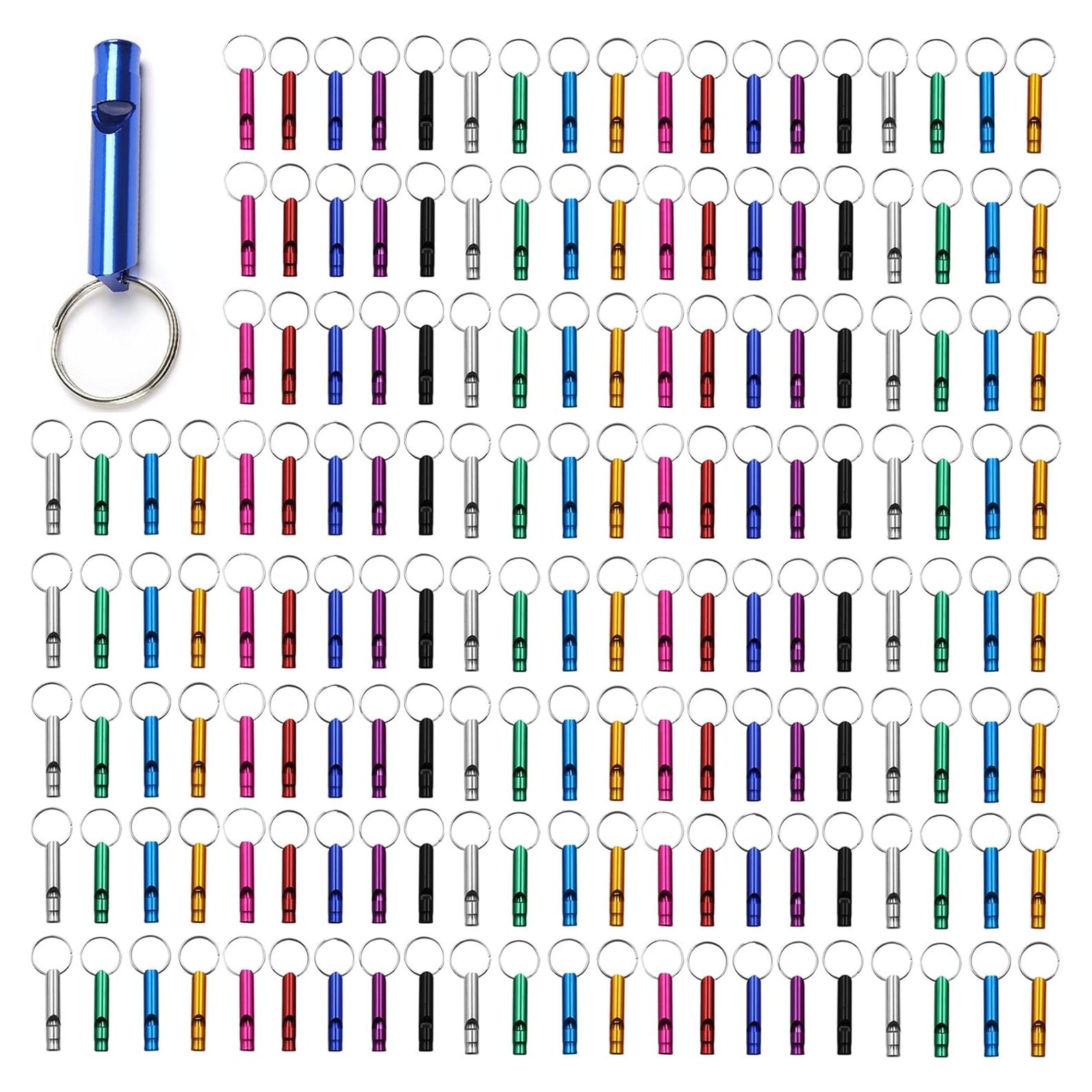 Silbato de Emergencia Tergy 100 Piezas Aluminio para Camping