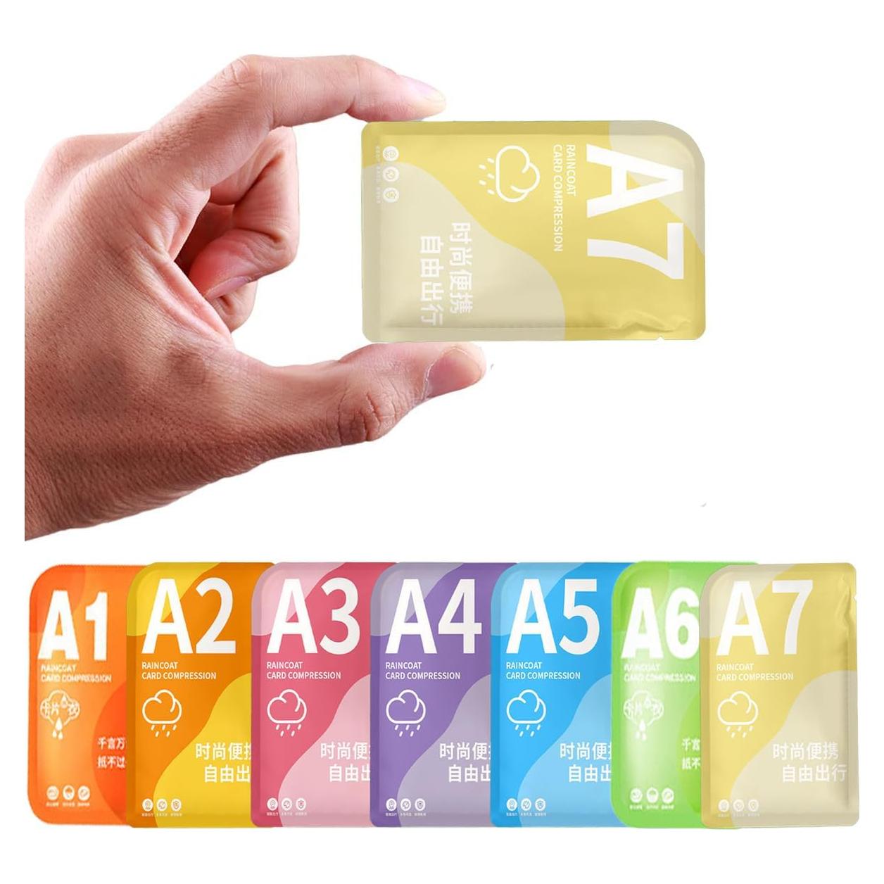 Ponchos de Lluvia Desechables 7 Colores Adultos Impermeables