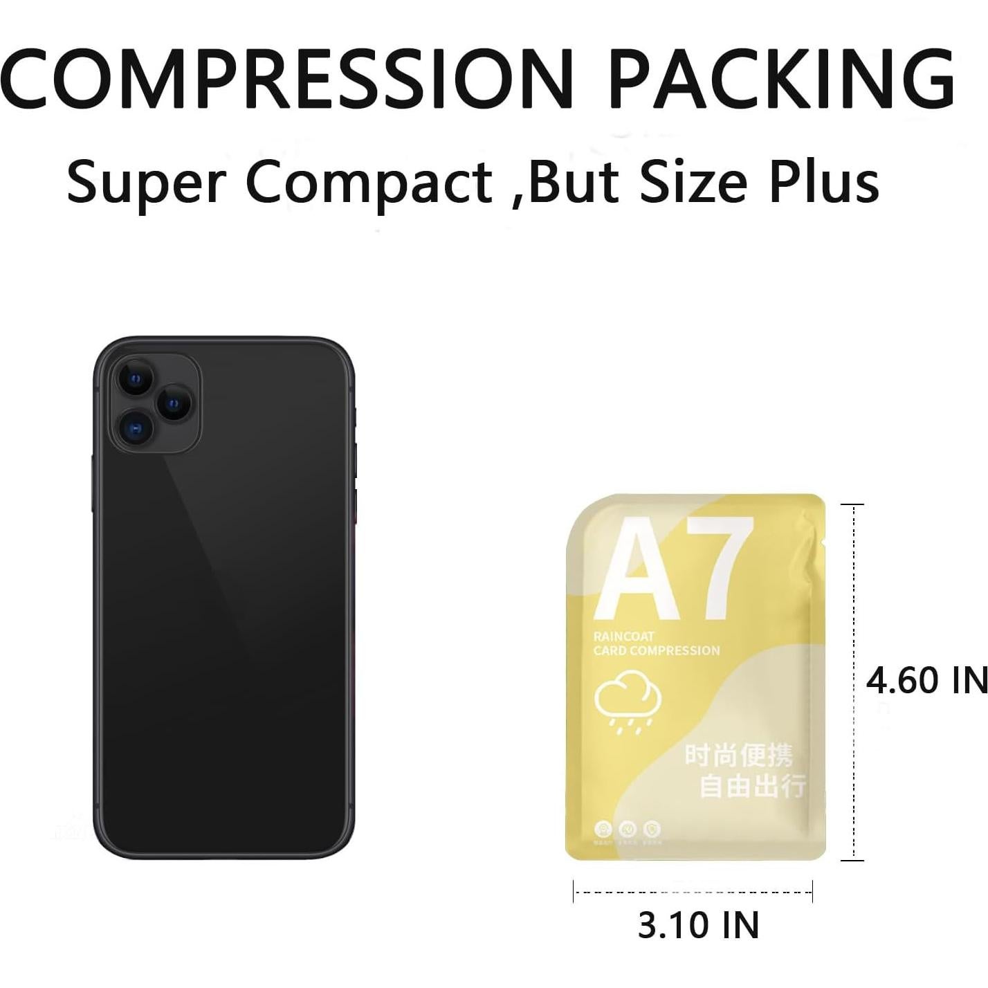 Ponchos de Lluvia Desechables 7 Colores Adultos Impermeables