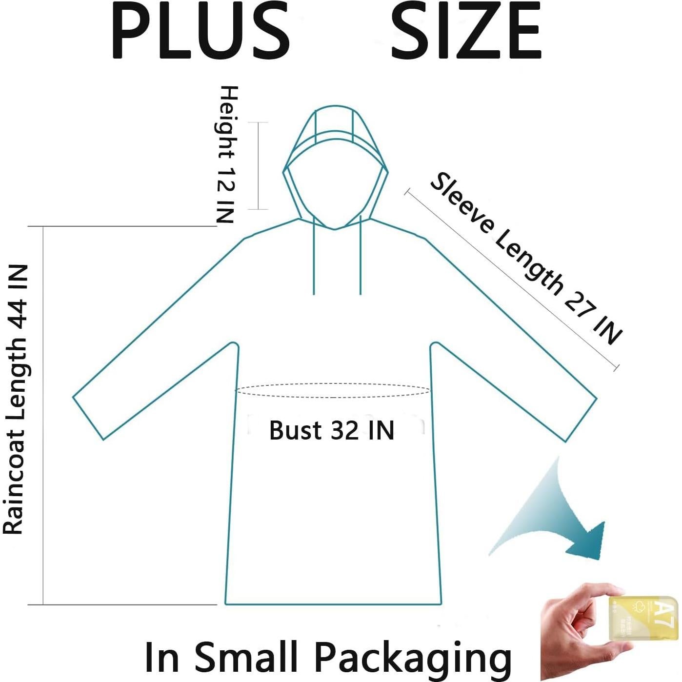 Ponchos de Lluvia Desechables 7 Colores Adultos Impermeables
